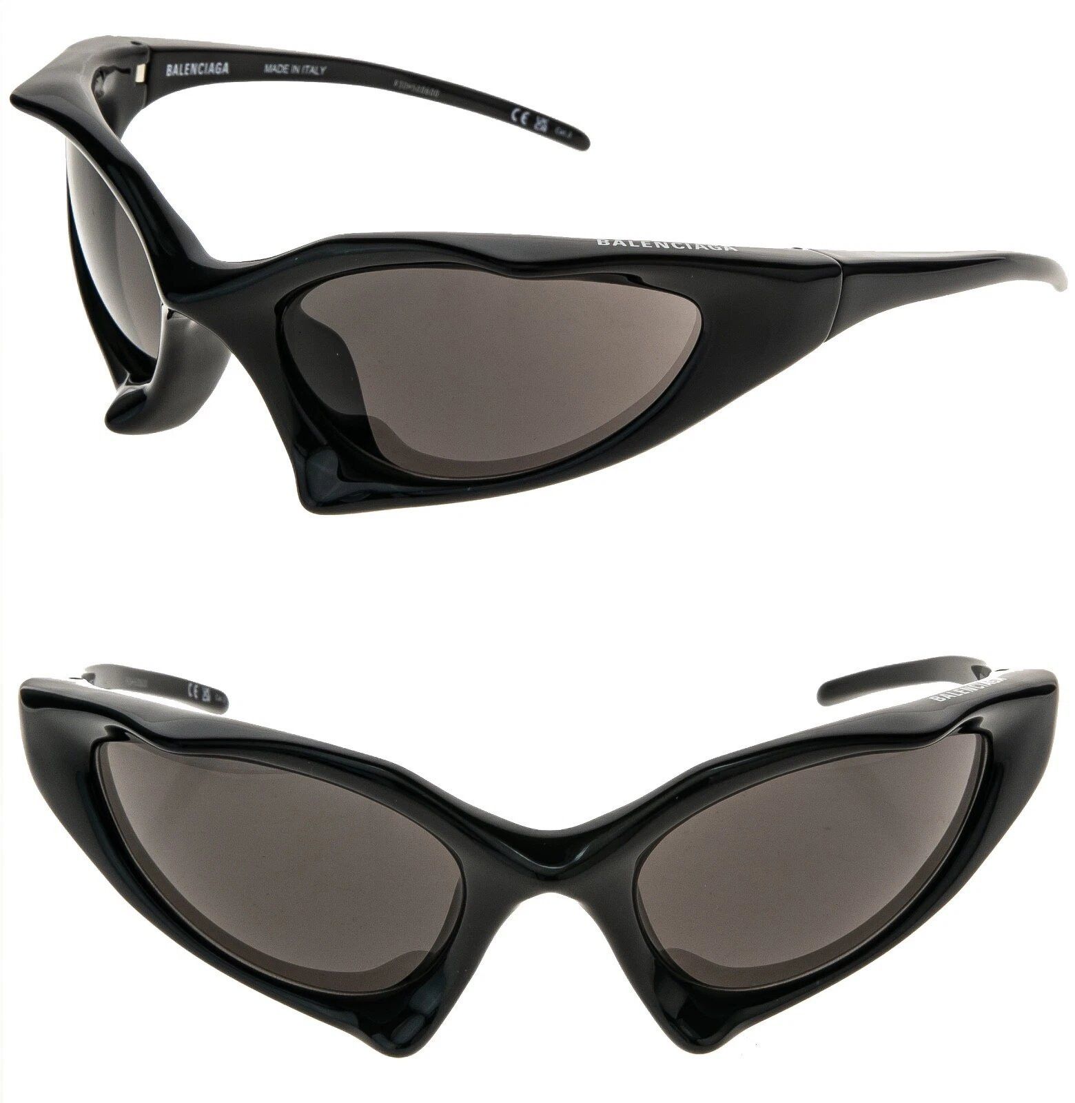 Balenciaga BALENCIAGA BB0352S RUNNER CAT 0352 Black Angular Mask 001 Size ONE SIZE - 1 Thumbnail