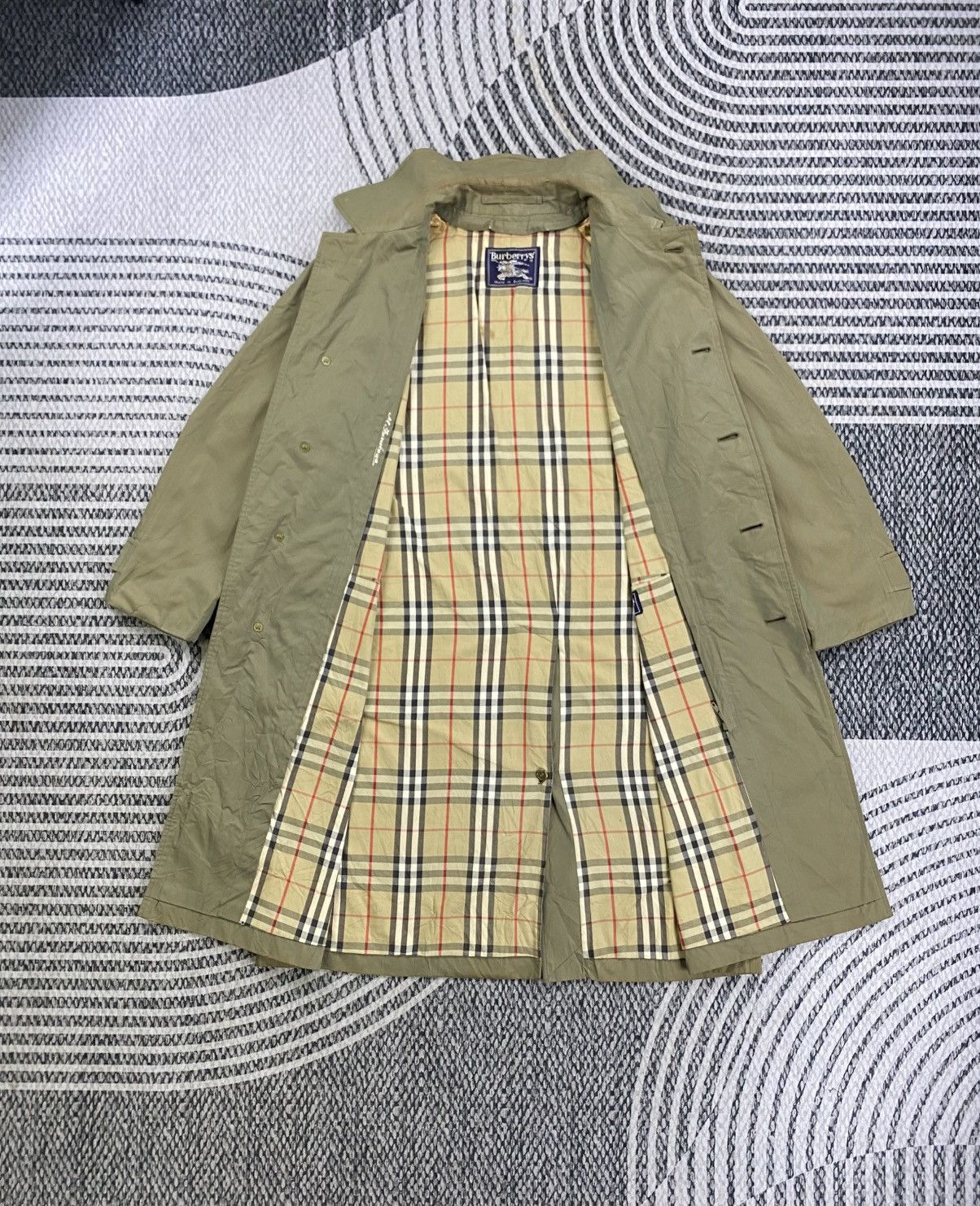 Burberry Vintage Burberrys Nova Checked Trench Coat Jacket Size US M / EU 48-50 / 2 - 7 Thumbnail