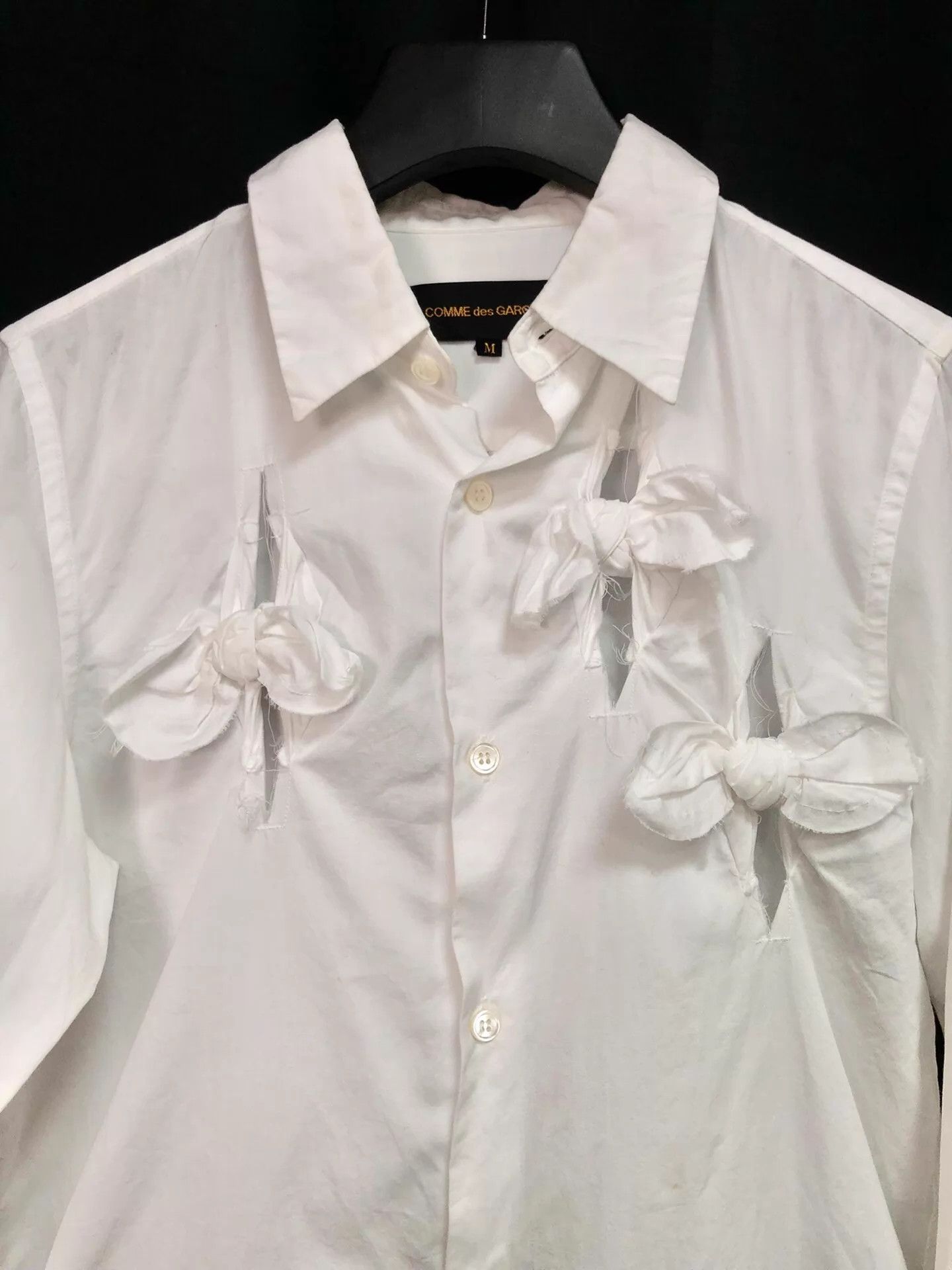 Comme des Garcons Comme des Garçons SS03 Flower White Cotton Shirt M Size US M / EU 48-50 / 2 - 3 Thumbnail