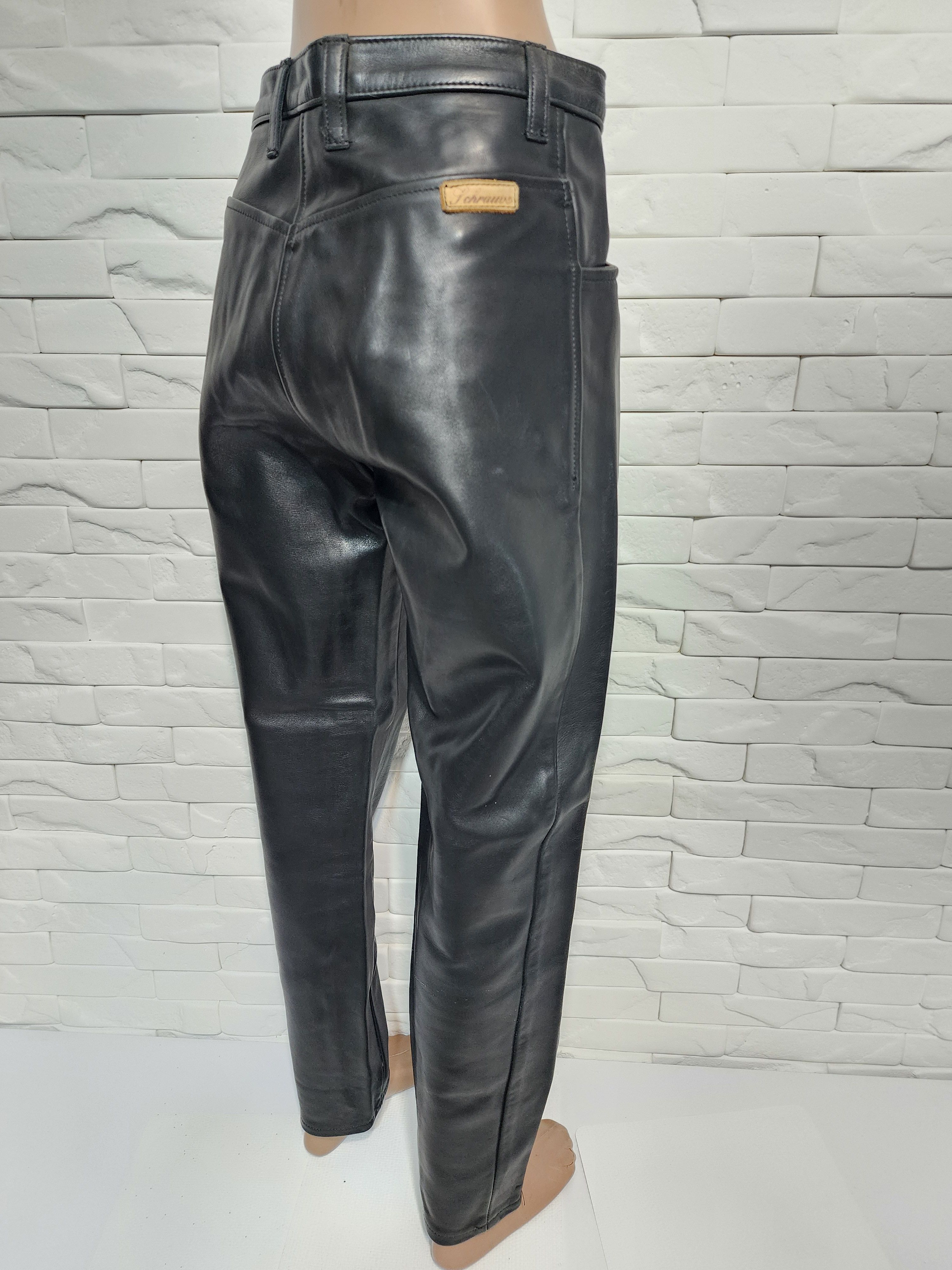 Genuine Leather Men's leather pants. Size US 30 / EU 46 - 6 Thumbnail