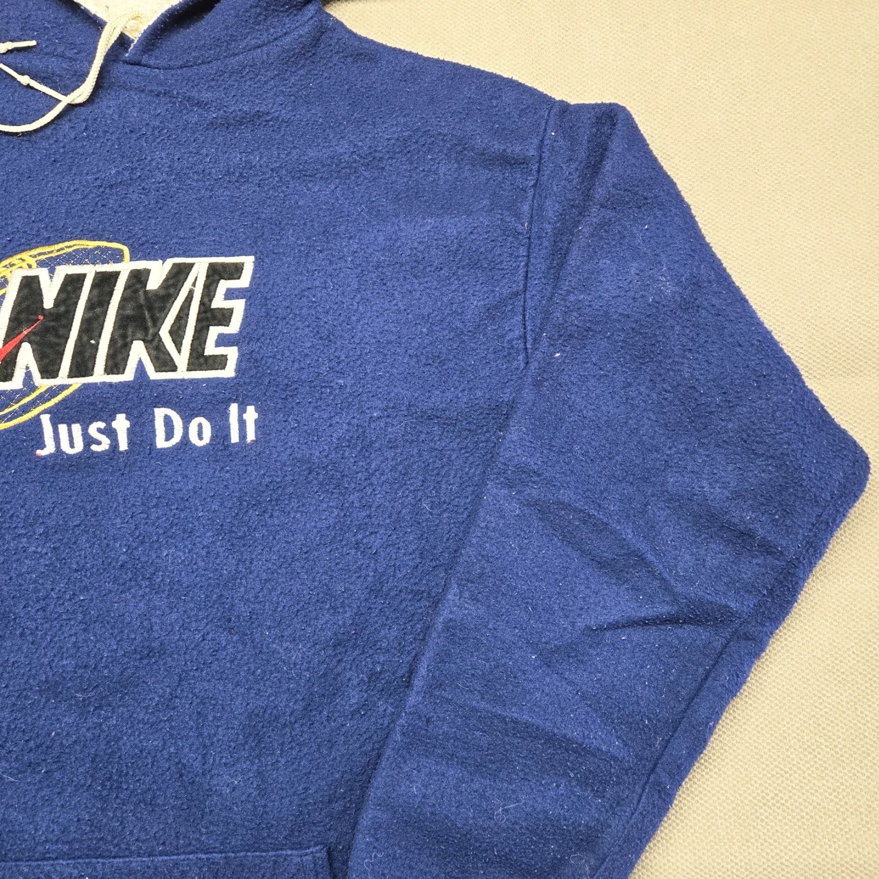 Nike Nike Hoodie Mens XL Blue Pullover Heavyweight Fleece Lined Pockets Embroidered Size US XL / EU 56 / 4 - 5 Thumbnail