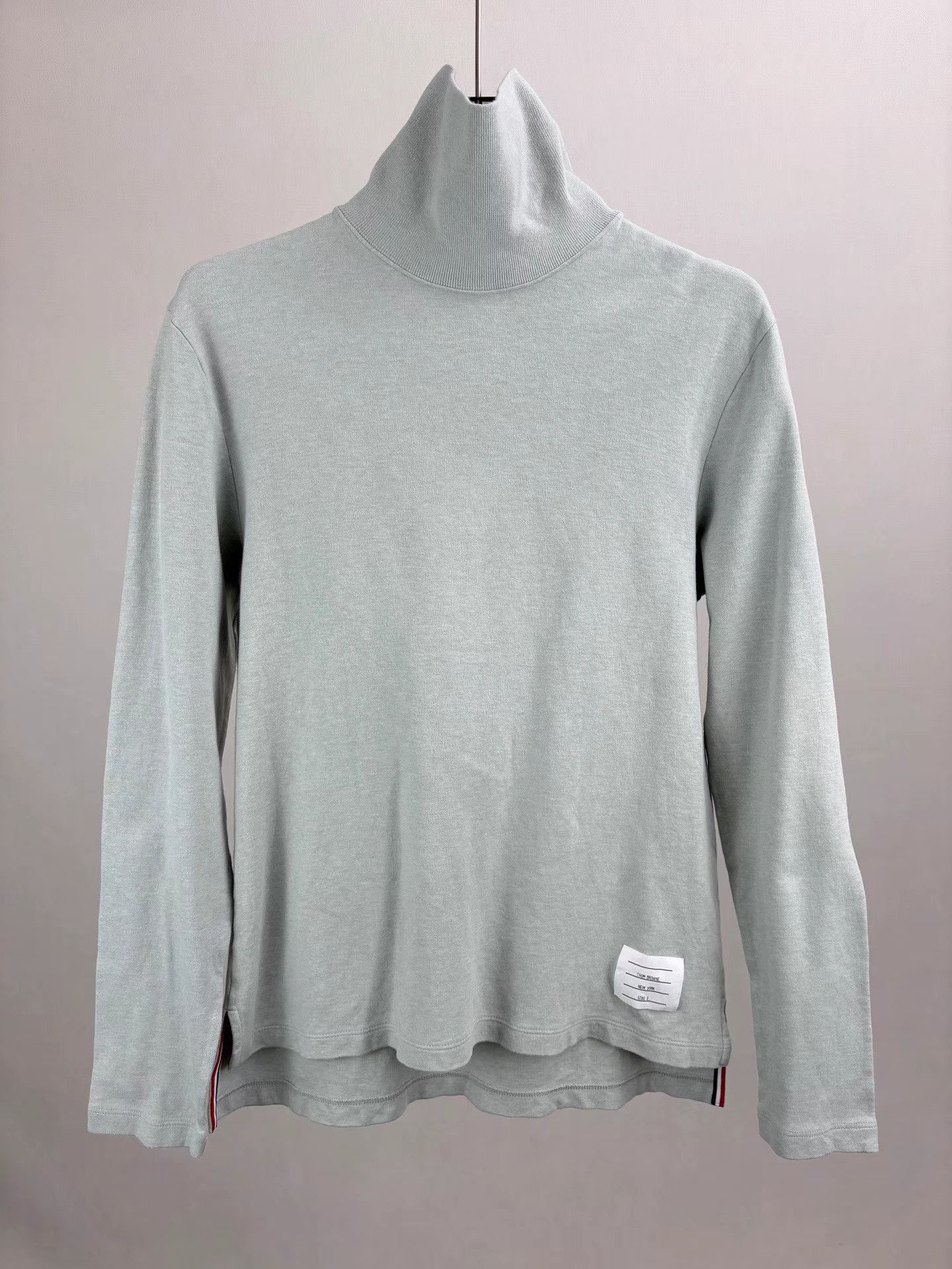 Thom Browne THOM BROWNE Mock Neck Long Sleeve T-Shirt Size US L / EU 52-54 / 3 - 1 Thumbnail