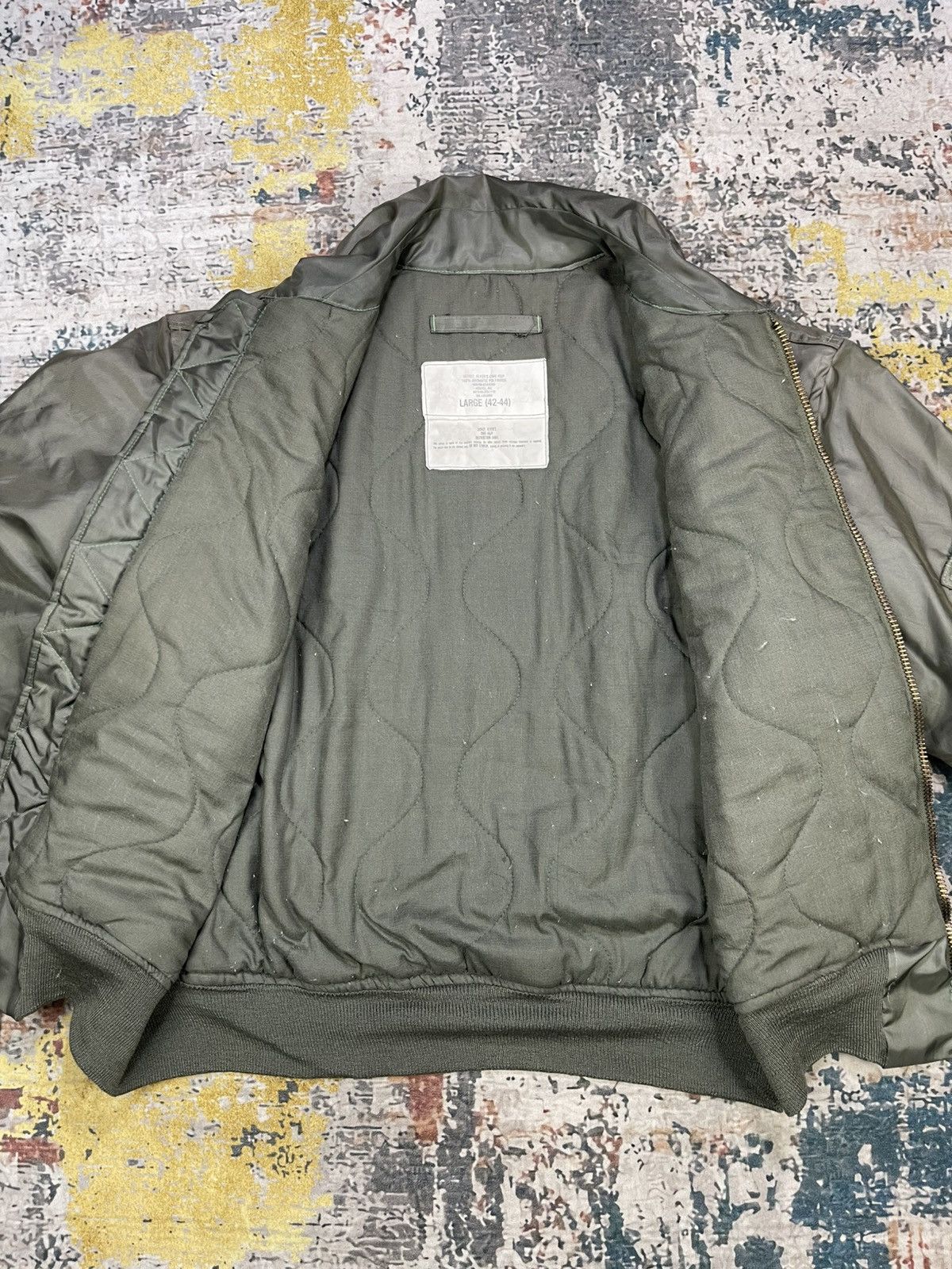 Alpha Industries Vtg Military Type CWU 45/P DLA 100-87-C-0753 Size US L / EU 52-54 / 3 - 16 Thumbnail