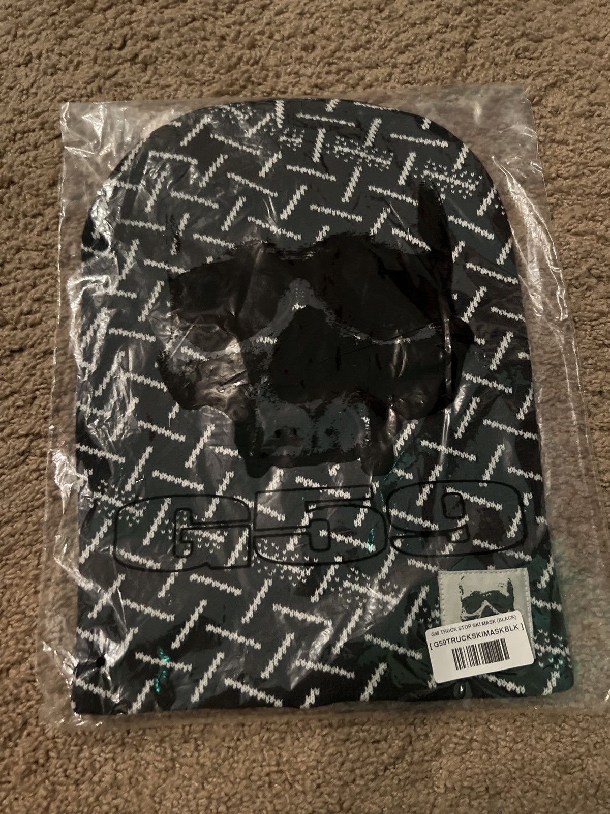 image of G59 Records $Uicideboys Truck Stop Ski Mask in Black, Men's