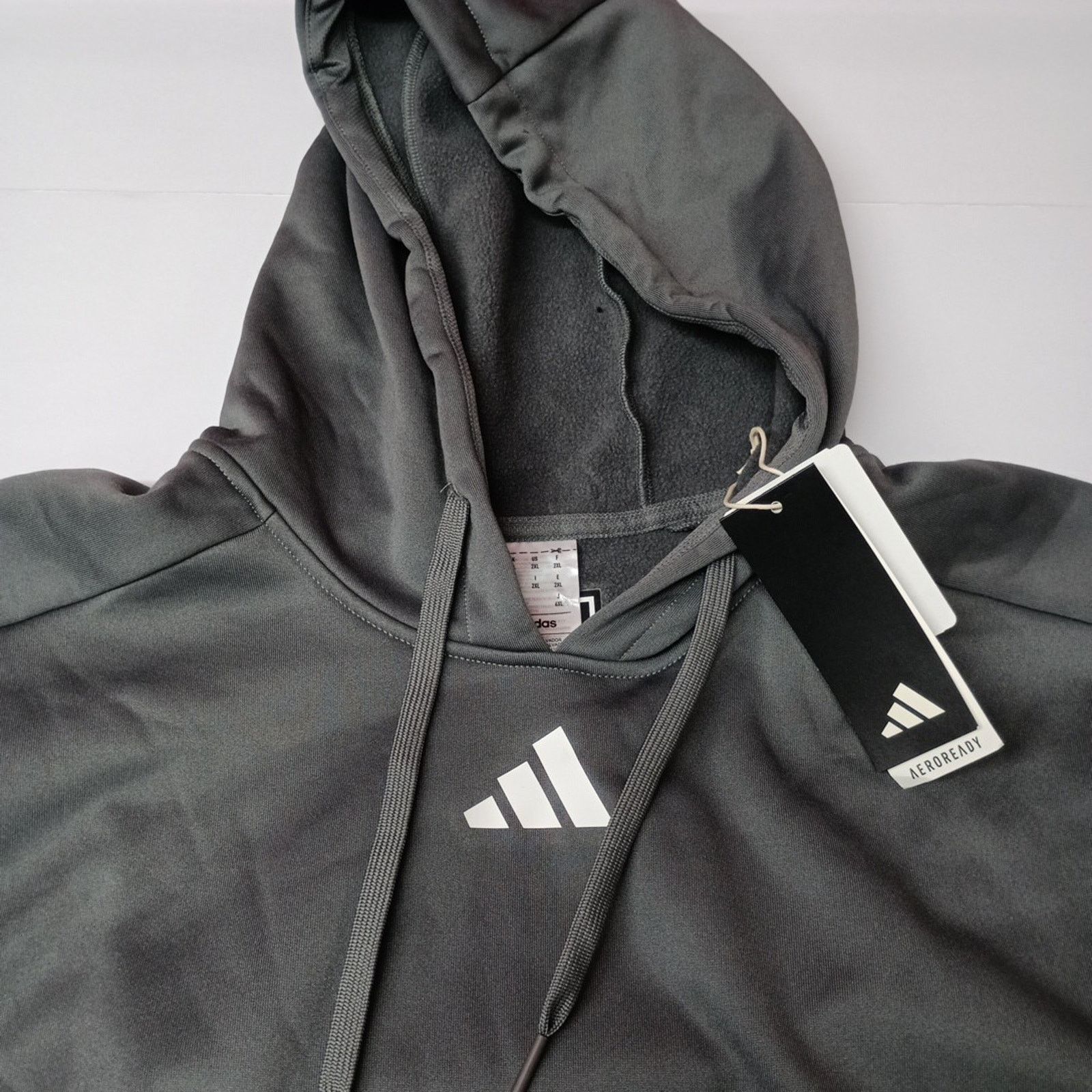 Adidas Adidas Men’s Aeroready Hoodie Size 2XL XXL Gray Hooded Size US XXL / EU 58 / 5 - 4 Thumbnail