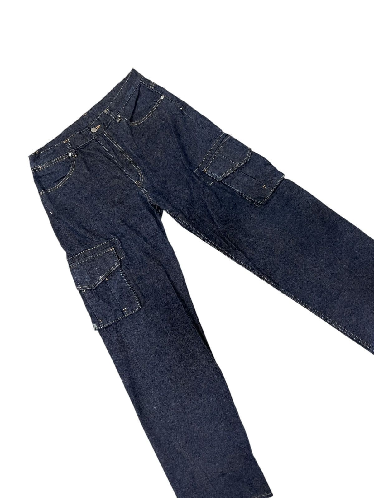 Bape × Vintage Denim Cargo Pants Size US 32 / EU 48 - 3 Thumbnail