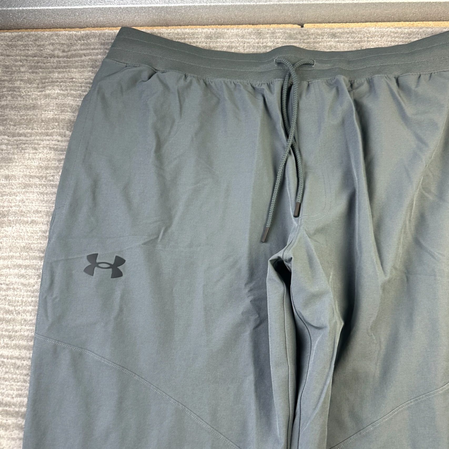 Under Armour Under Armour Pants Mens 3XL Elite Straight Sweatpants Green Pockets Regular 31 in Inseam Activewear Athletic Size US 39 - 2 Thumbnail