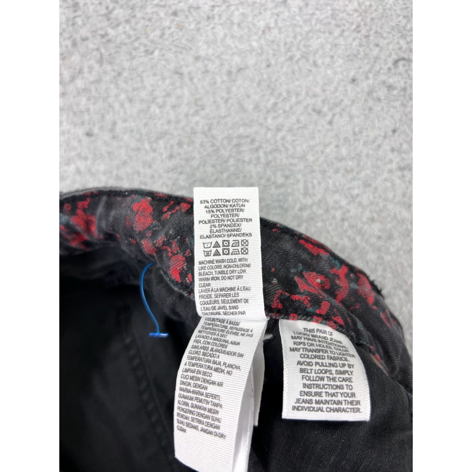 Lucky Brand Lucky Brand Women Jeans 12 Red Skinny Denim Distressed 30x25 Regular Size 34" / US 12 / IT 48 - 7 Thumbnail