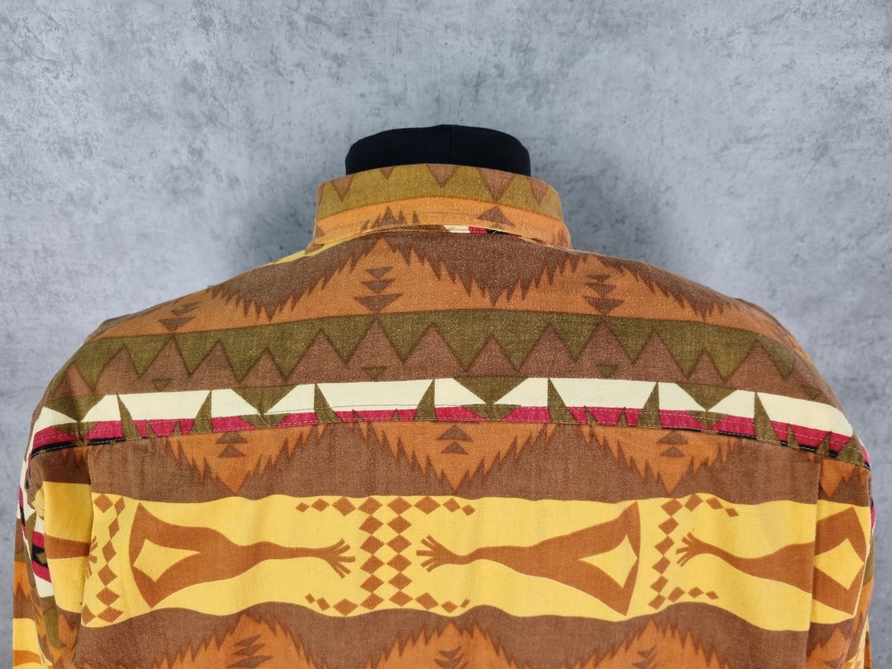 Chevignon × Native Rare size 80s Chevignon Navajo Vintage Shirt Button ups Size US XXL / EU 58 / 5 - 15 Thumbnail