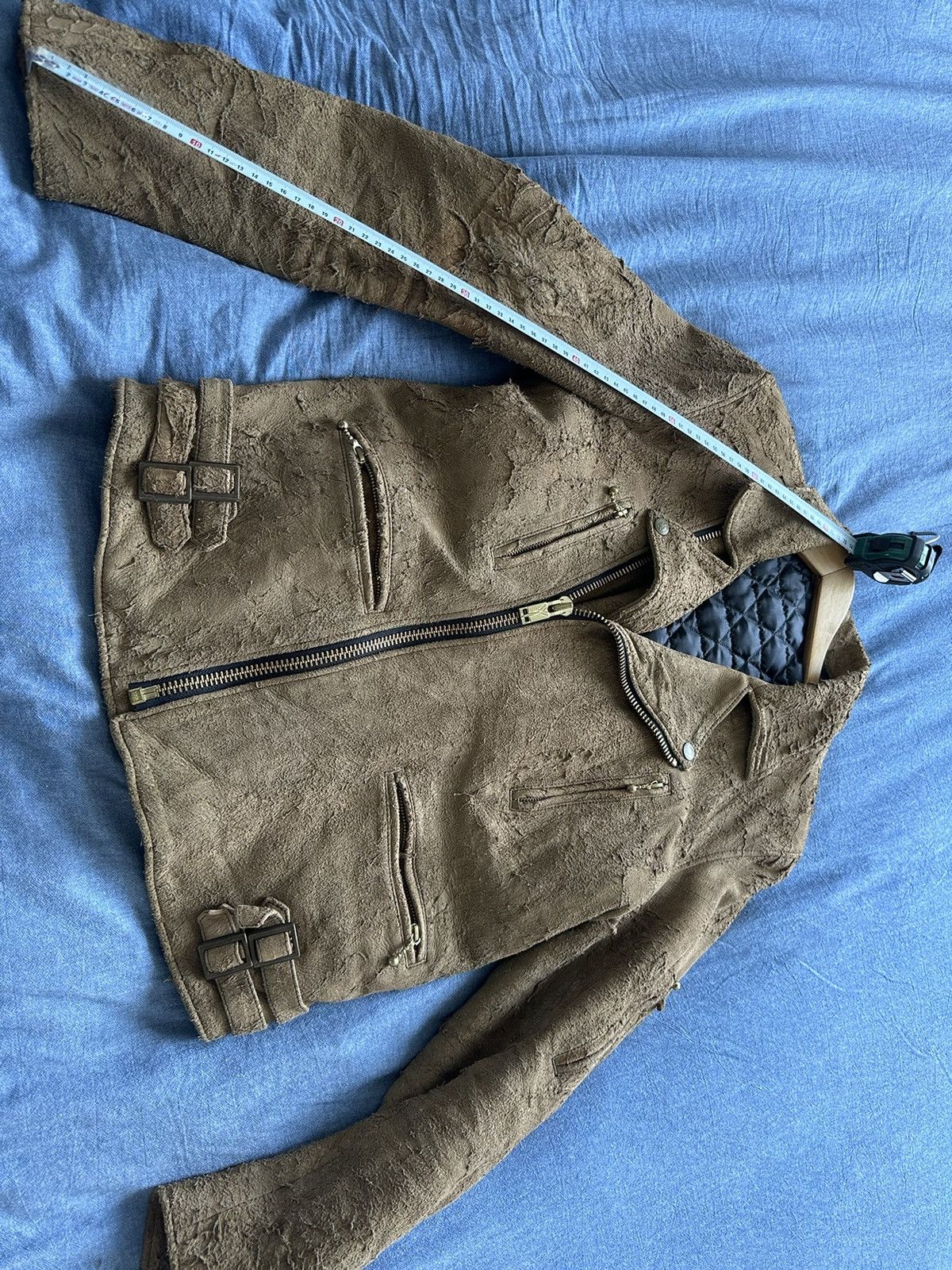 Blackmeans As new rare Blackmeans distressed tan Mens leather jacket Size US L / EU 52-54 / 3 - 23 Thumbnail