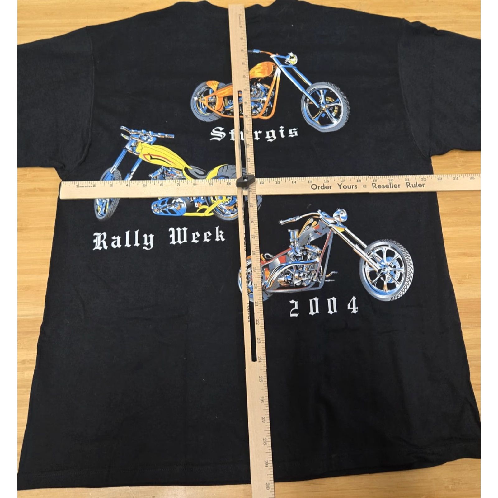 Fruit Of The Loom VINTAGE Sturgis Shirt Mens XL Black Rally Week 2004 Black Hills Biker 2000s Shirt Men XL Black Size US XL / EU 56 / 4 - 5 Thumbnail
