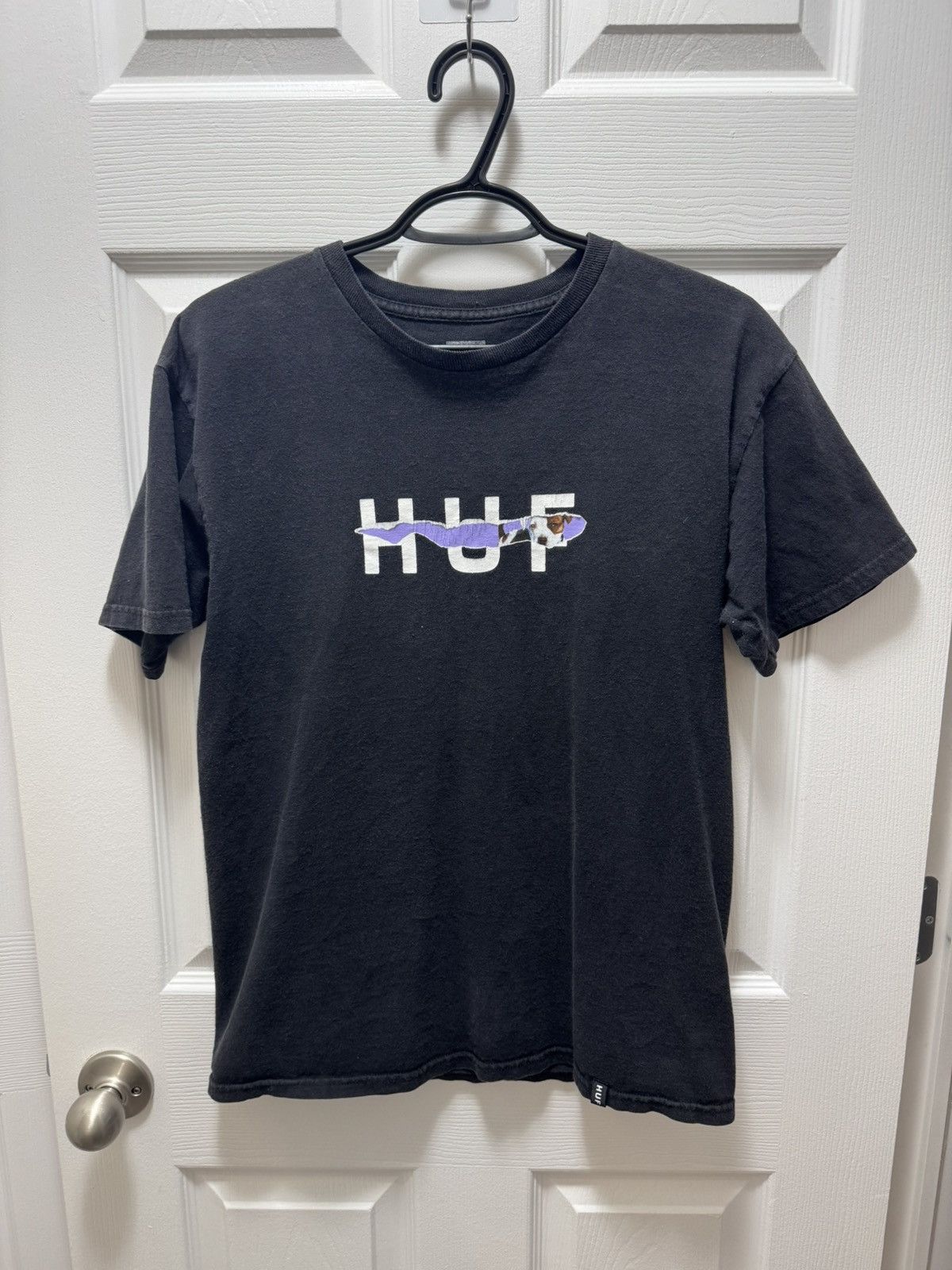 Huf HUF Vintage Faded Puppy Dog Rip Logo Skateboarding Shirt Size US M / EU 48-50 / 2 - 2 Thumbnail