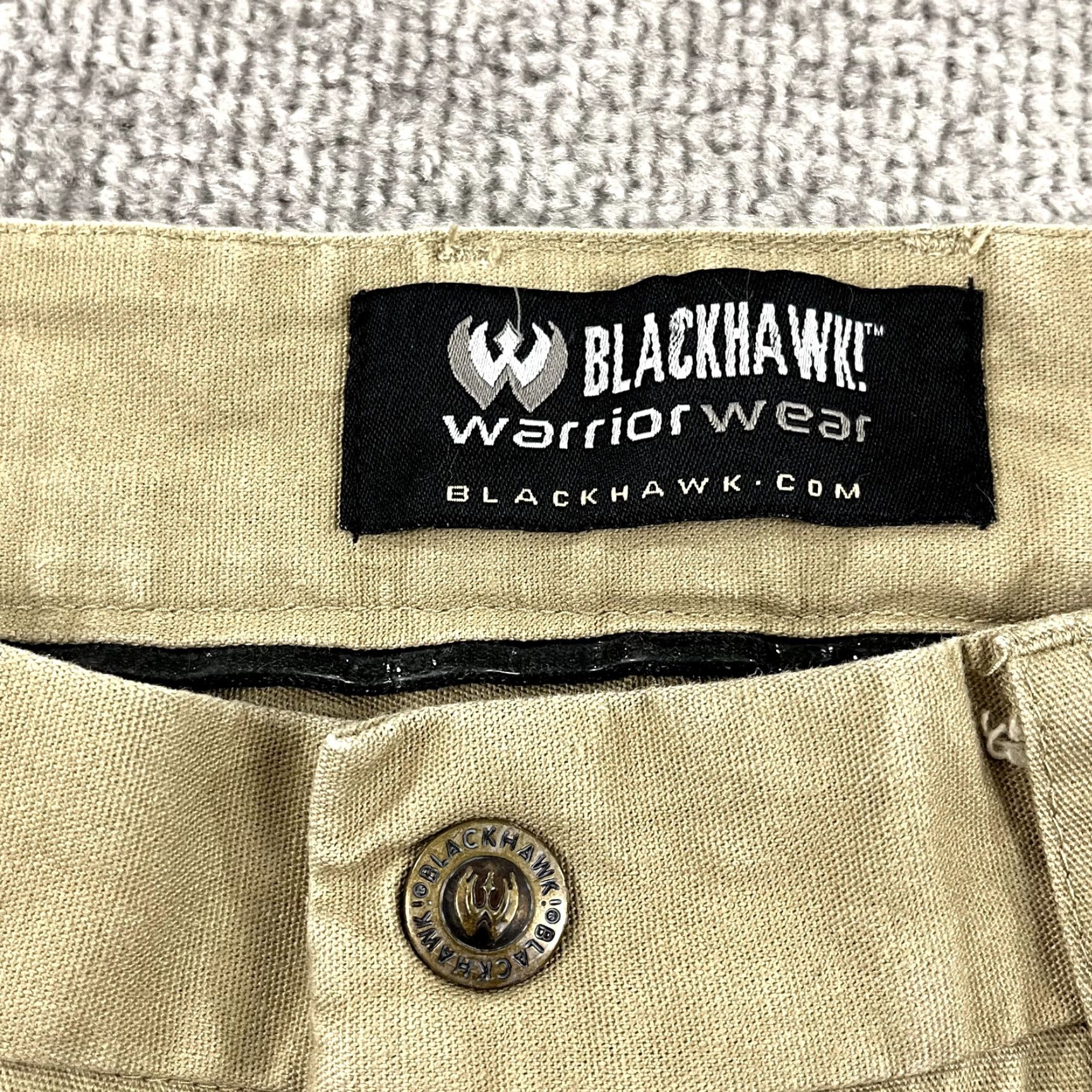 Vintage BLACKHAWK! Pants Men 38 x 30 Brown Utility Pockets Military Workwear Canvas Casual Jeans Trousers 5-Pocket Design Mens Size US 30 / EU 46 - 2 Thumbnail
