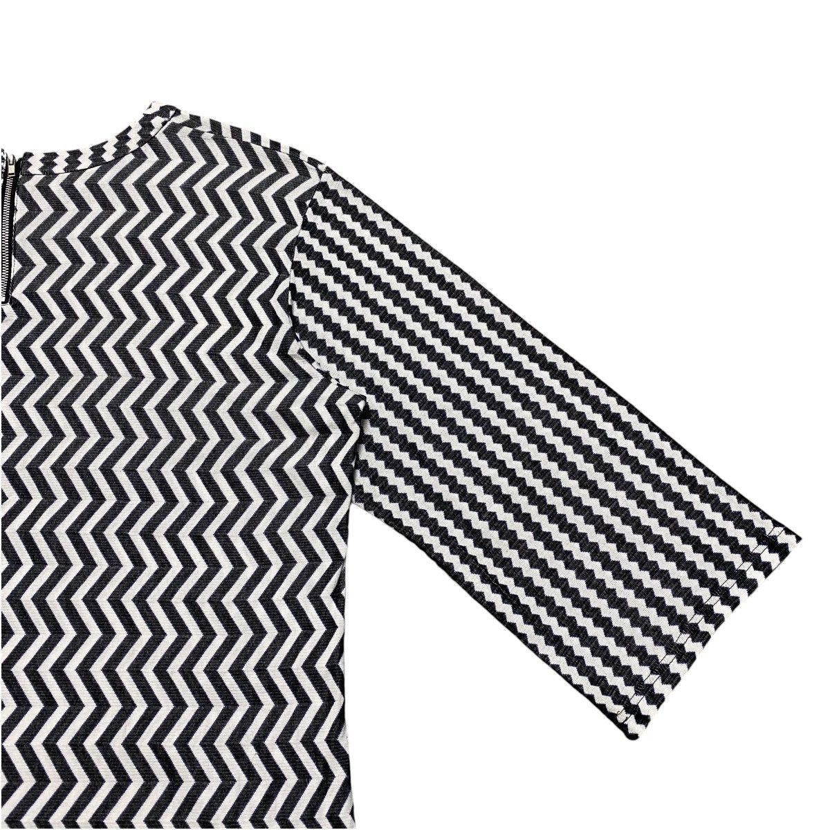 CABANE de ZUCCa Cabane De Zucca Black White Zigzag patern Blouses Size M / US 6-8 / IT 42-44 - 9 Thumbnail