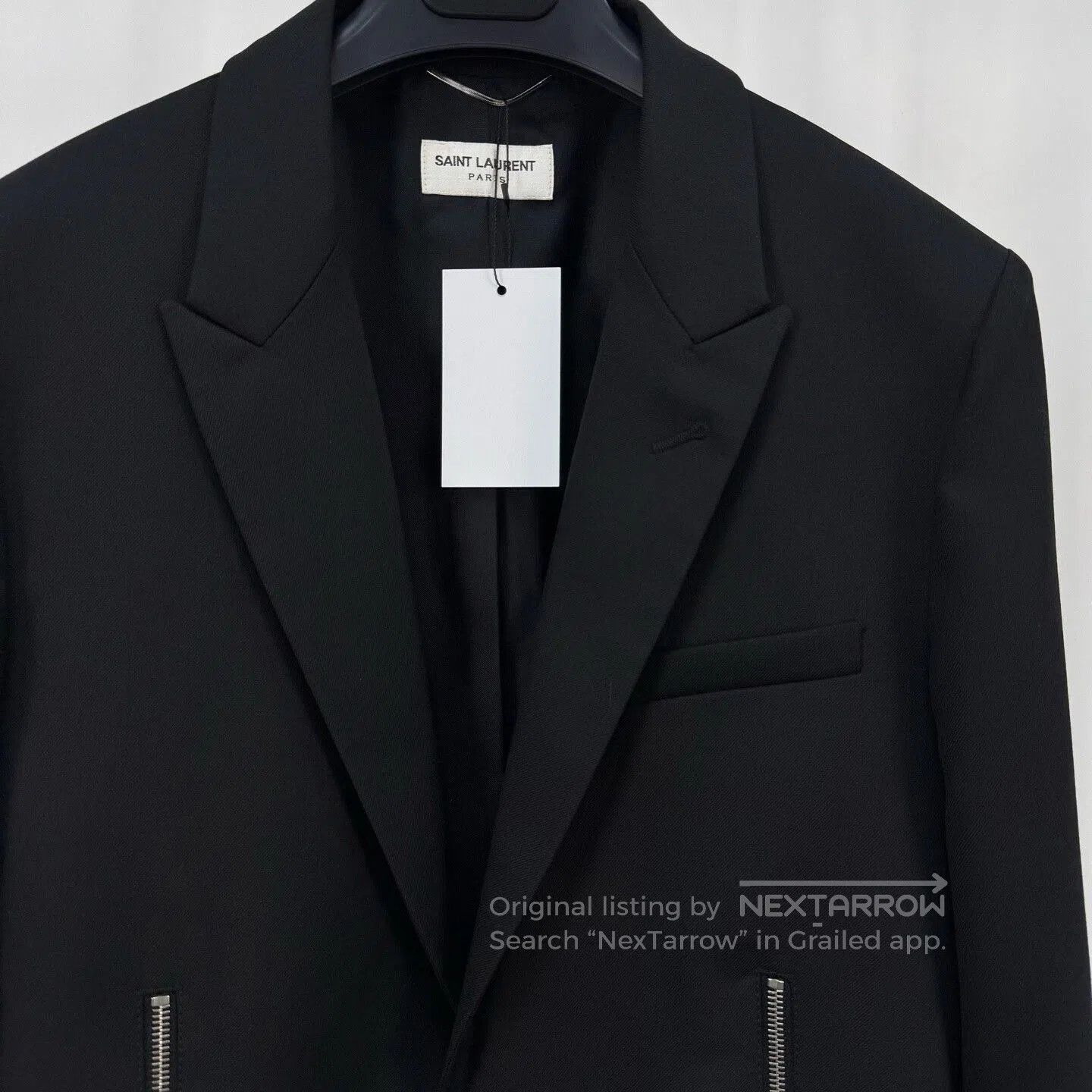 Saint Laurent Paris saint laurent double zip wool blazer. Size US L / EU 52-54 / 3 - 3 Thumbnail