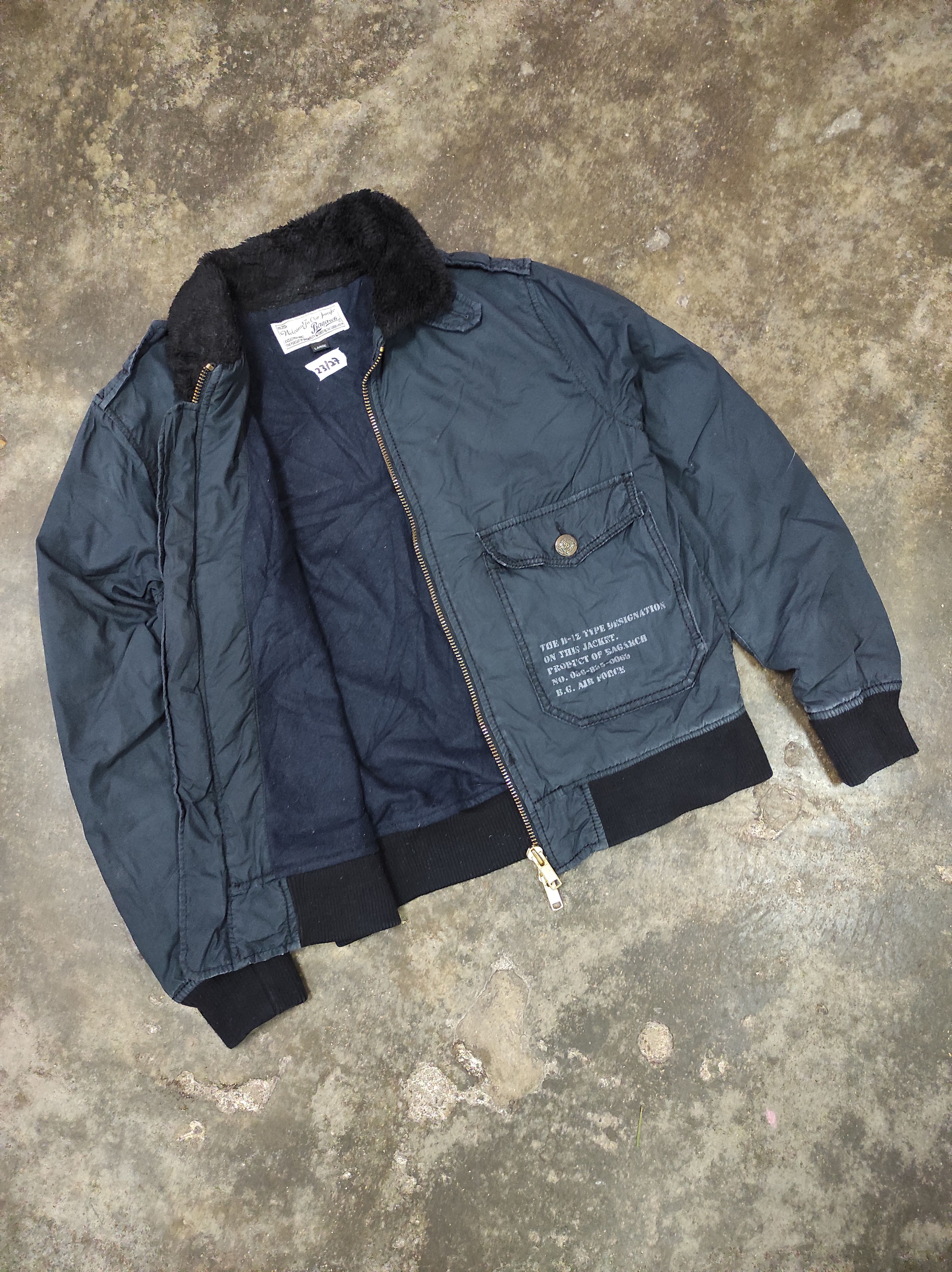 Military BAGARCH B-12 TYPE AIR FORCE BOMBER JACKET | Grailed