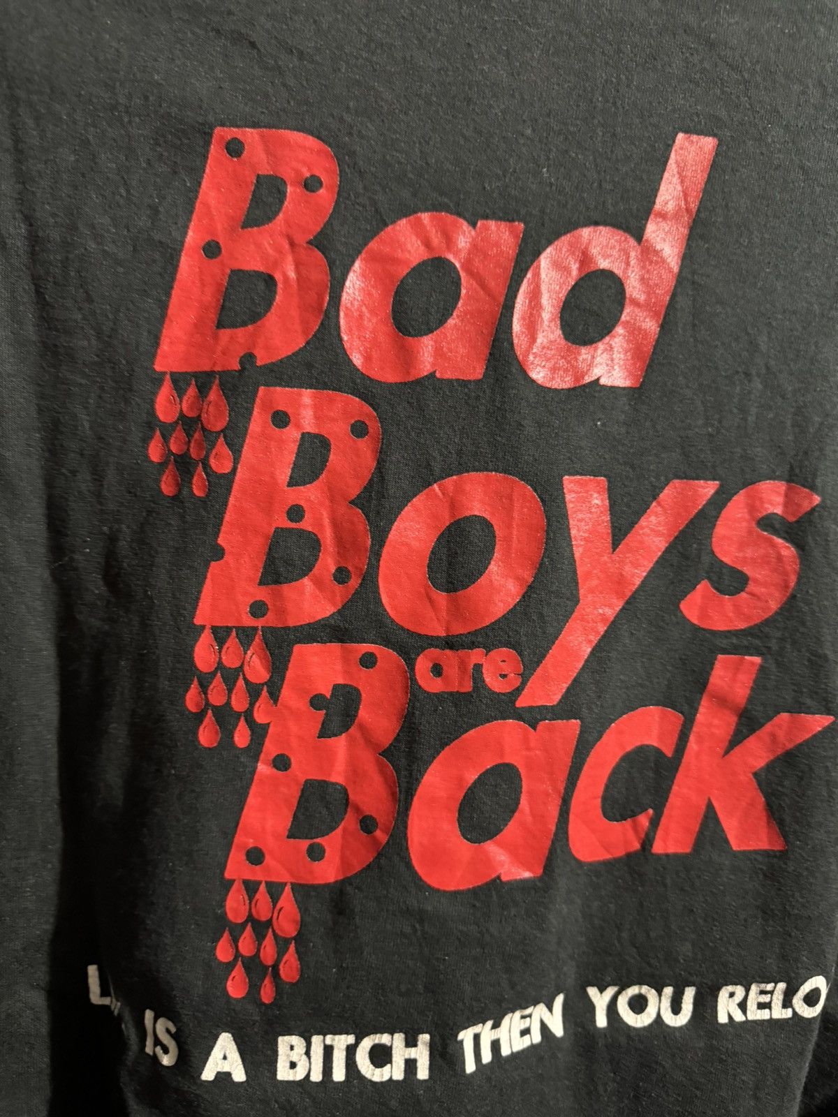 Vintage Vintage Bad Boys Are Back Single Stitch Baggy Fit CL Size US XL / EU 56 / 4 - 8 Thumbnail
