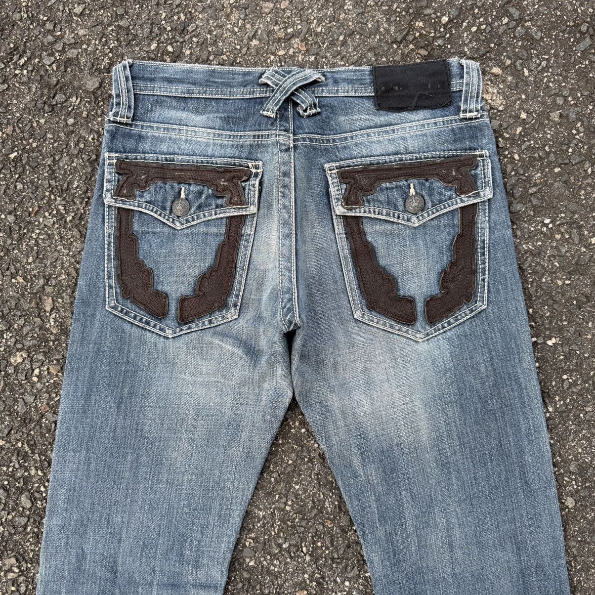 Japanese Brand W31 VINTAGE TRIM FLARE FADED DENIM JEAN PANTS Size US 31 - 12 Thumbnail