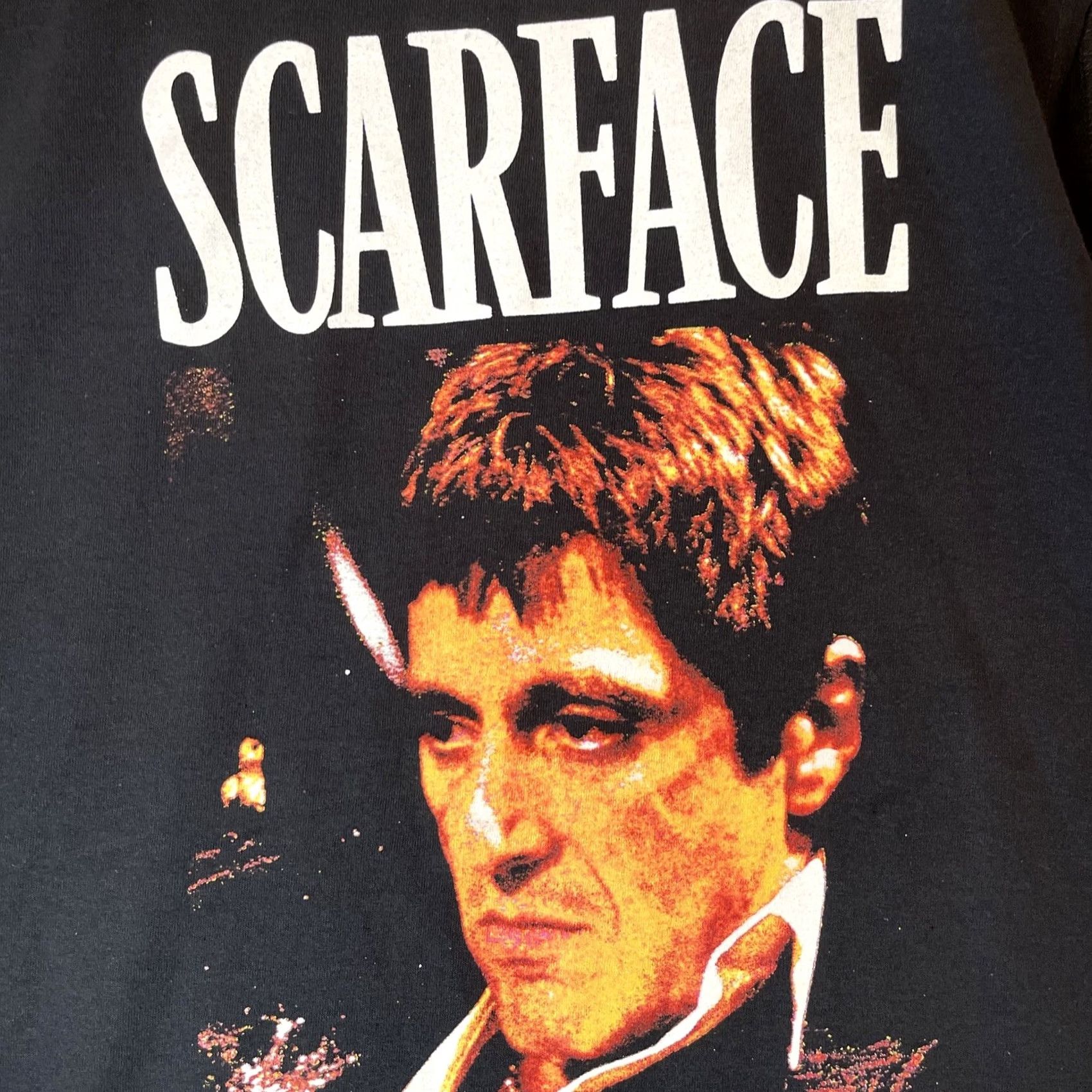 Vintage Scarface Shirt Men XL Movie Tony Montana Black Sleeveless Mad Engine Size US XL / EU 56 / 4 - 4 Thumbnail