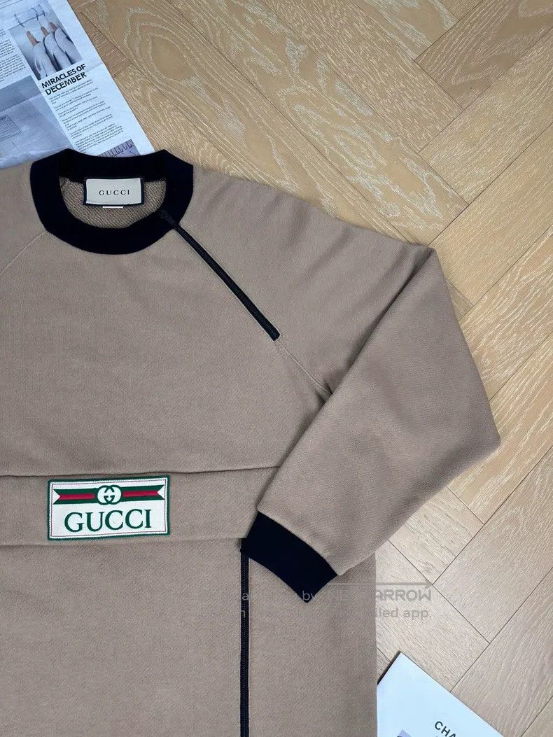 Gucci Gucci Logo retro logo long-sleeved round-neck pullover swe Size US S / EU 44-46 / 1 - 5 Thumbnail
