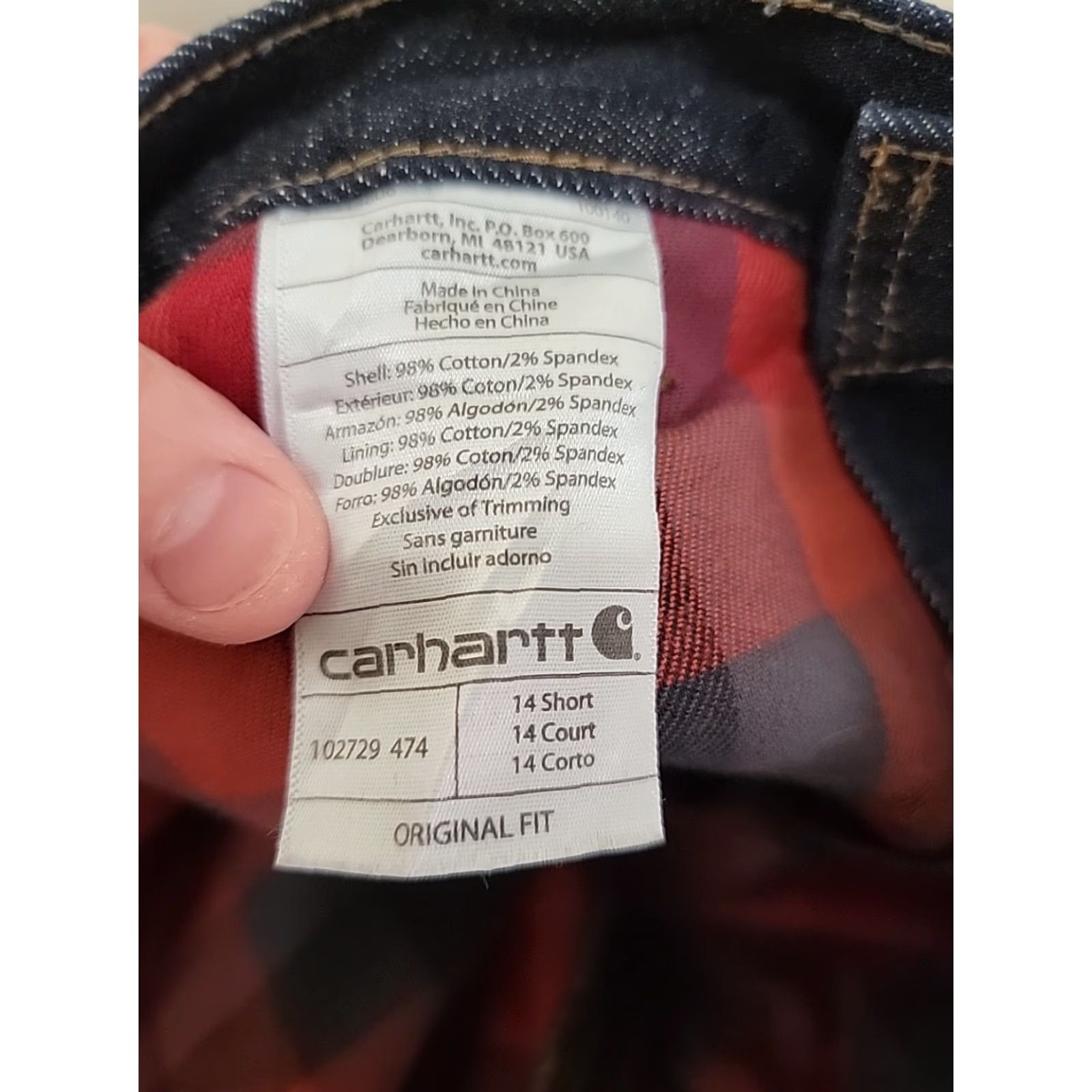 Carhartt Carhartt Jeans 14 Short Original Fit Straight Leg Denim Wash Women Jeans Size 36" / US 14 / IT 50 - 7 Thumbnail