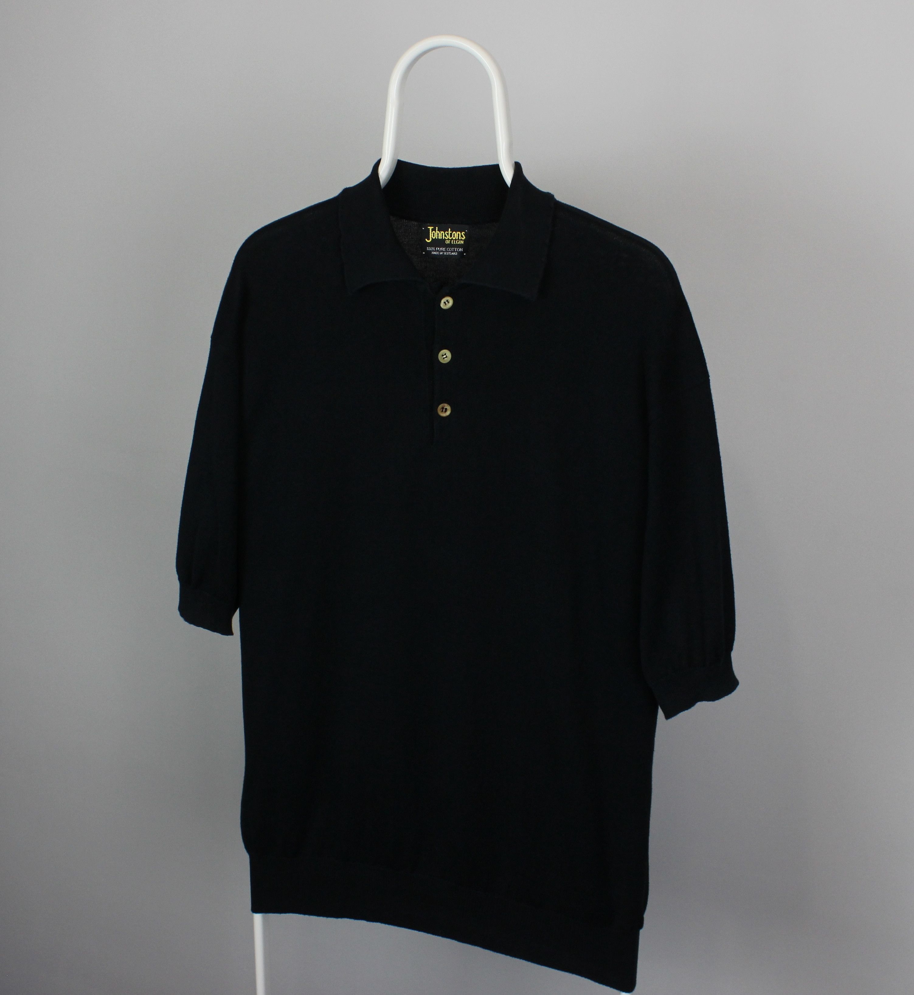 Johnstons Of Elgin Johnstons Of Elgin polo shirt men cotton L XL black Size US XL / EU 56 / 4 - 3 Thumbnail