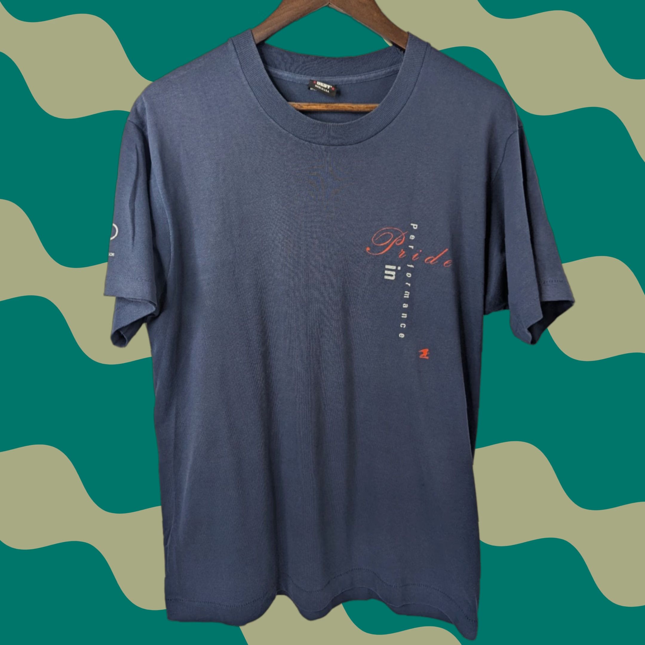 Vintage VINTAGE USPS Olympic Sponsor T-Shirt Screen Stars Unisex Adults L Navy Blue 80s 90s Sports Logo Casual Cotton Polyester Jersey T-Shirt Size US L / EU 52-54 / 3 - 1 Thumbnail