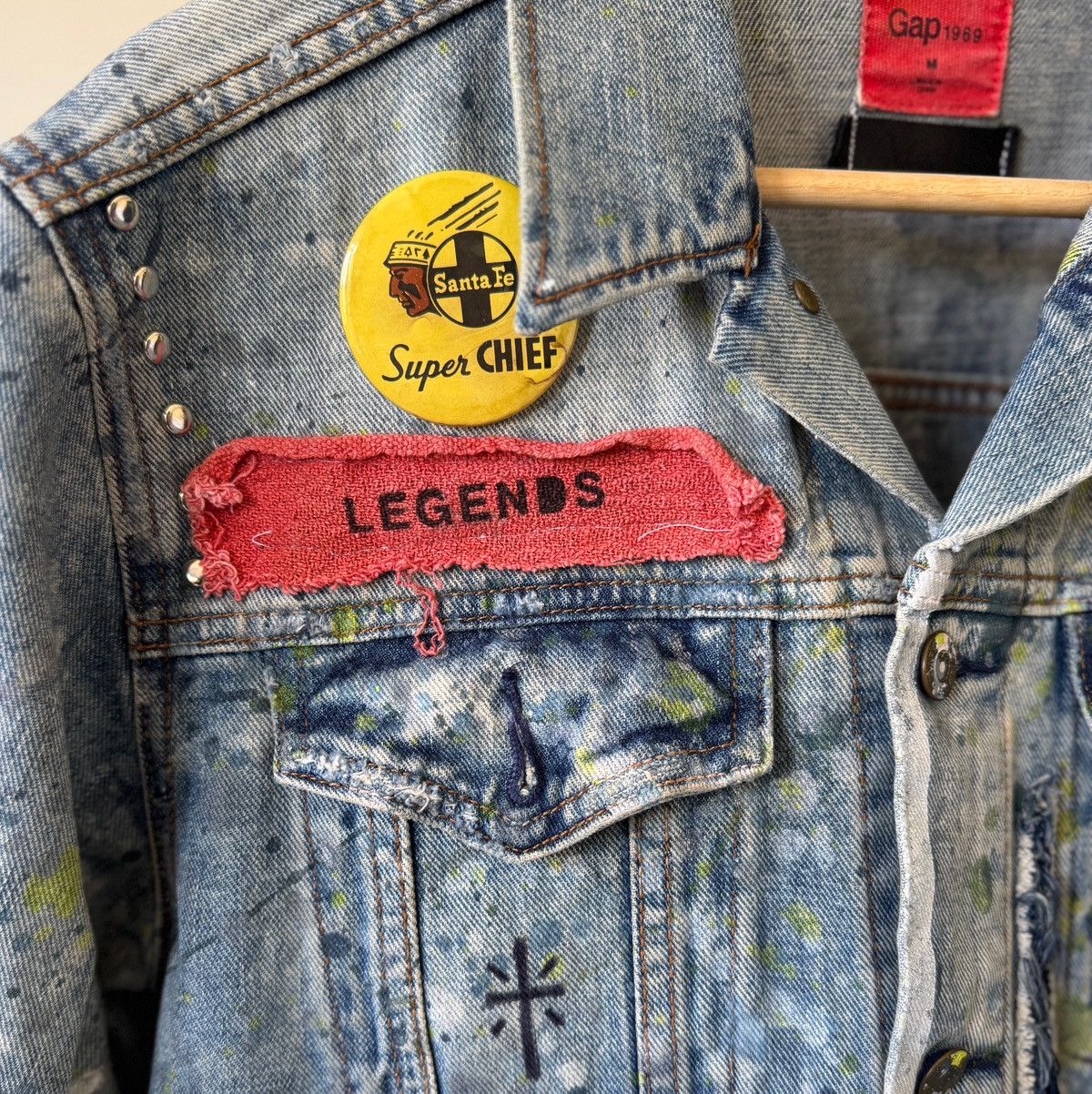 Gap GAP Artist-Customized Denim Jacket – Men’s M Size US M / EU 48-50 / 2 - 7 Thumbnail