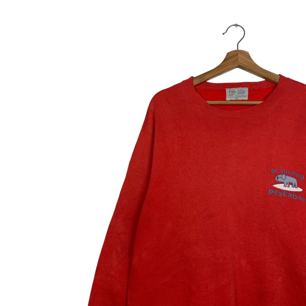 Japanese Brand Vintage Peakaboo Surf Wear Sweatshirt Size US L / EU 52-54 / 3 - 7 Thumbnail
