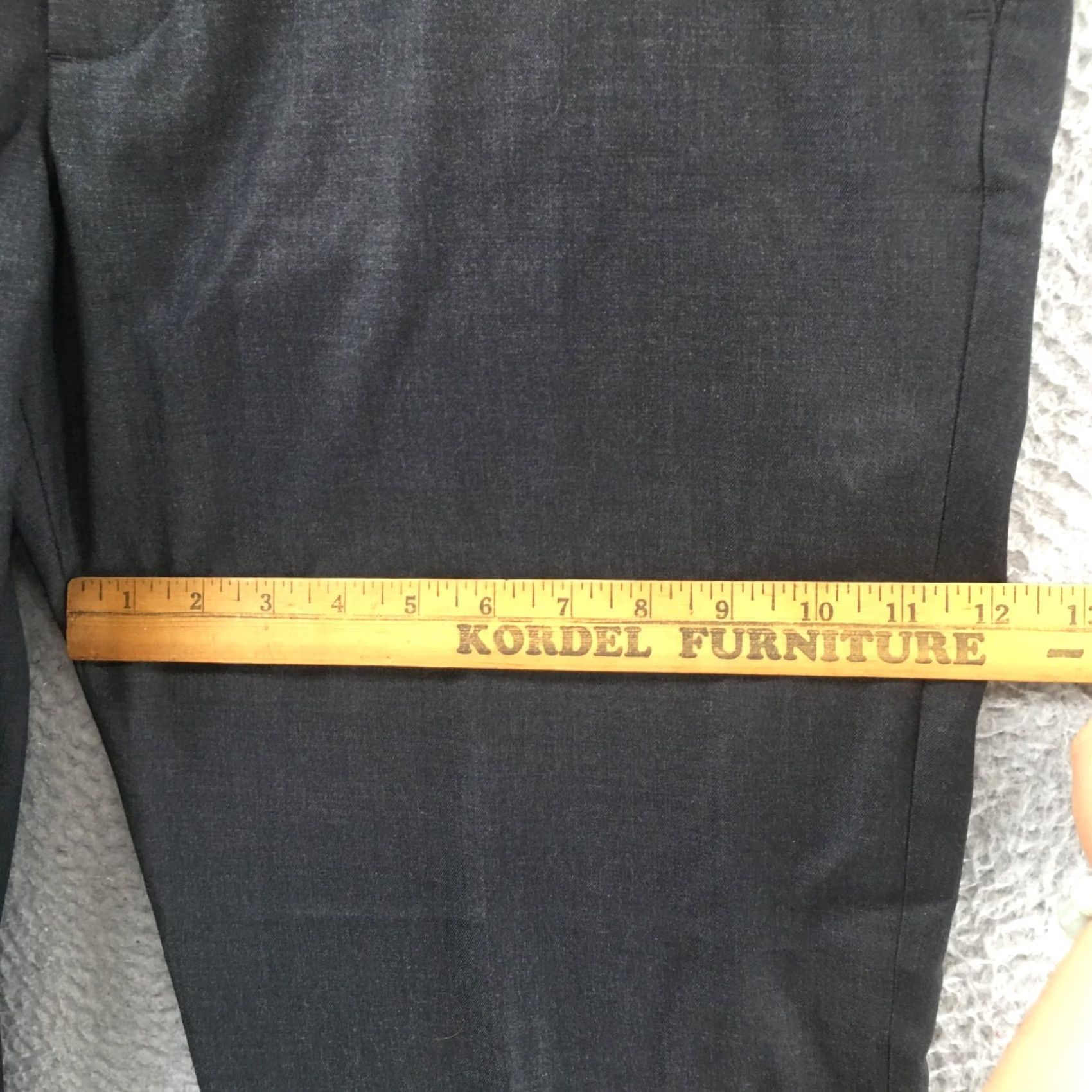 Banana Republic Banana Republic Pants Mens 36 Regular Straight Chino Dress Wool Gray Zip Fly Mid Rise Blackout? Size US 36 / EU 52 - 6 Thumbnail
