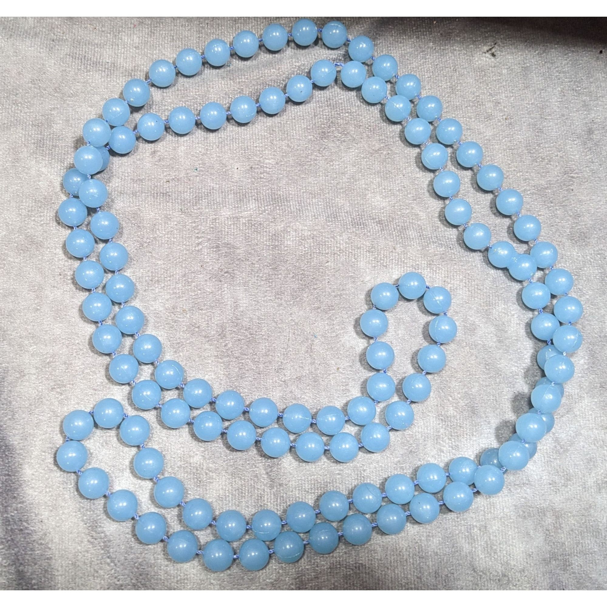 Other Casual Light Blue Extra Long Plastic Beaded Necklace Size ONE SIZE - 9 Thumbnail