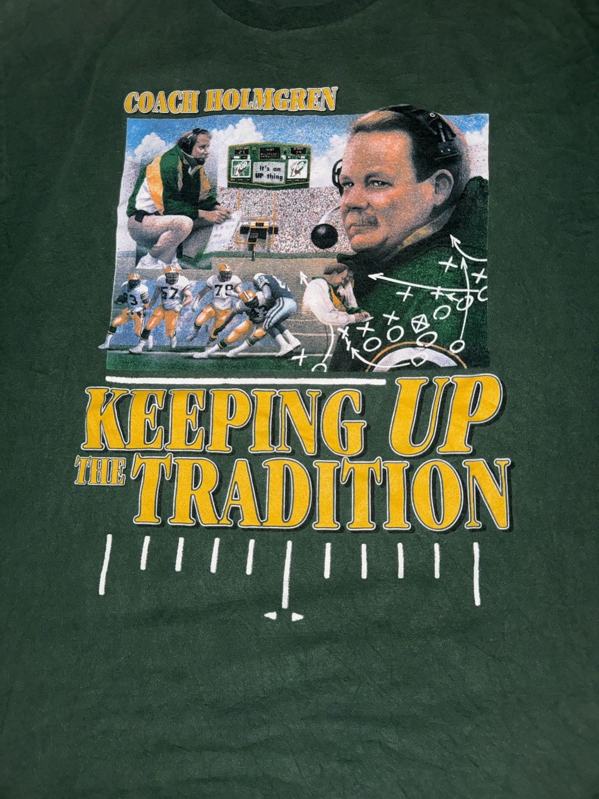 NFL Vintage 90’s Coach Holmgren Green Bay Packers T-Shirt Size US XL / EU 56 / 4 - 2 Thumbnail