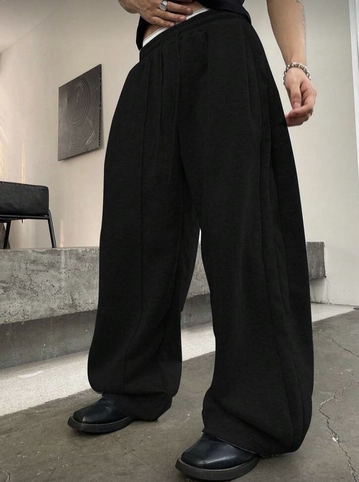 Japanese Brand Baggy Sweatpants - Retro Style Sportswear Fit Size US 29 - 5 Thumbnail
