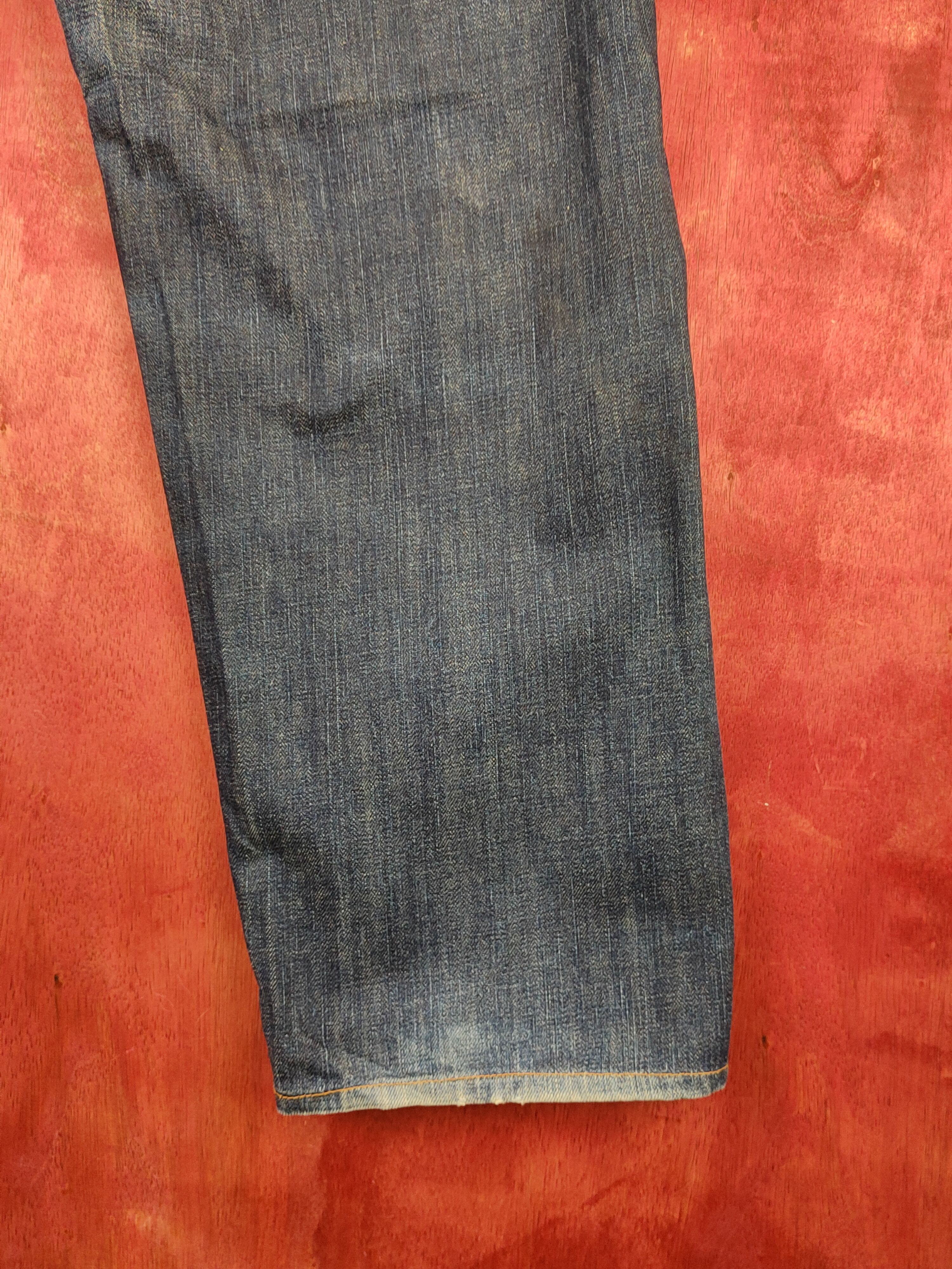 Levi's 569 Levi's vintage Dark Blue Distressed Ripped Jeans #S1828 Size US 31 - 13 Thumbnail