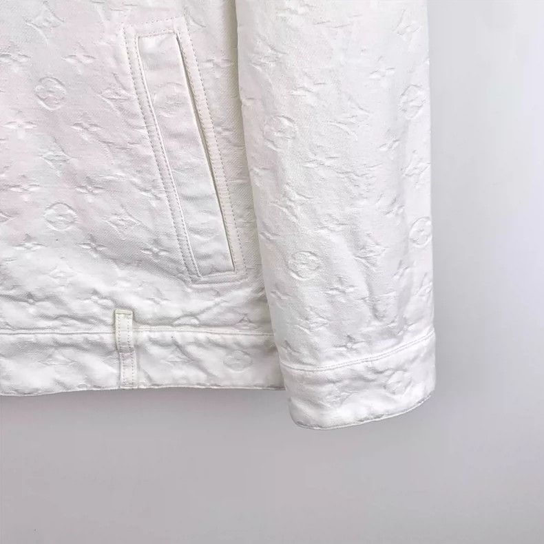 Louis Vuitton Louis Vuitton 23 white logo cotton zippered long-sleeved d Size XS / US 0-2 / IT 36-38 - 5 Thumbnail
