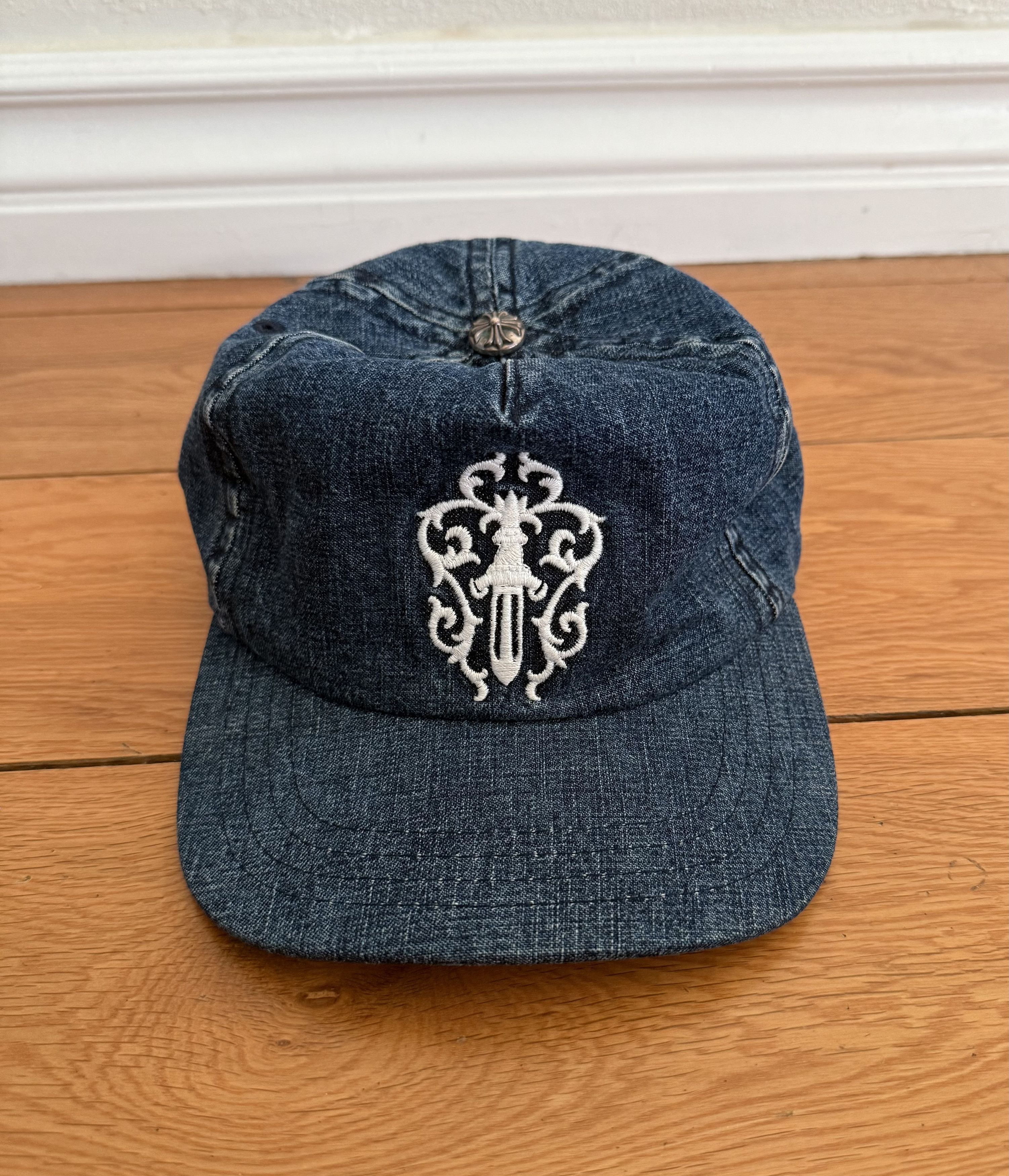 Chrome Hearts Chrome Hearts Corduroy Dagger Hat Blue | Grailed