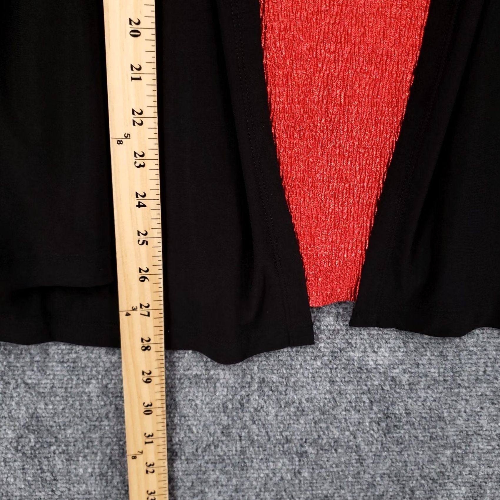 Vintage Coral Bay Top Women M Medium Black Red Embellished Blouse Pullover Lagenlook NWT Size M / US 6-8 / IT 42-44 - 6 Thumbnail