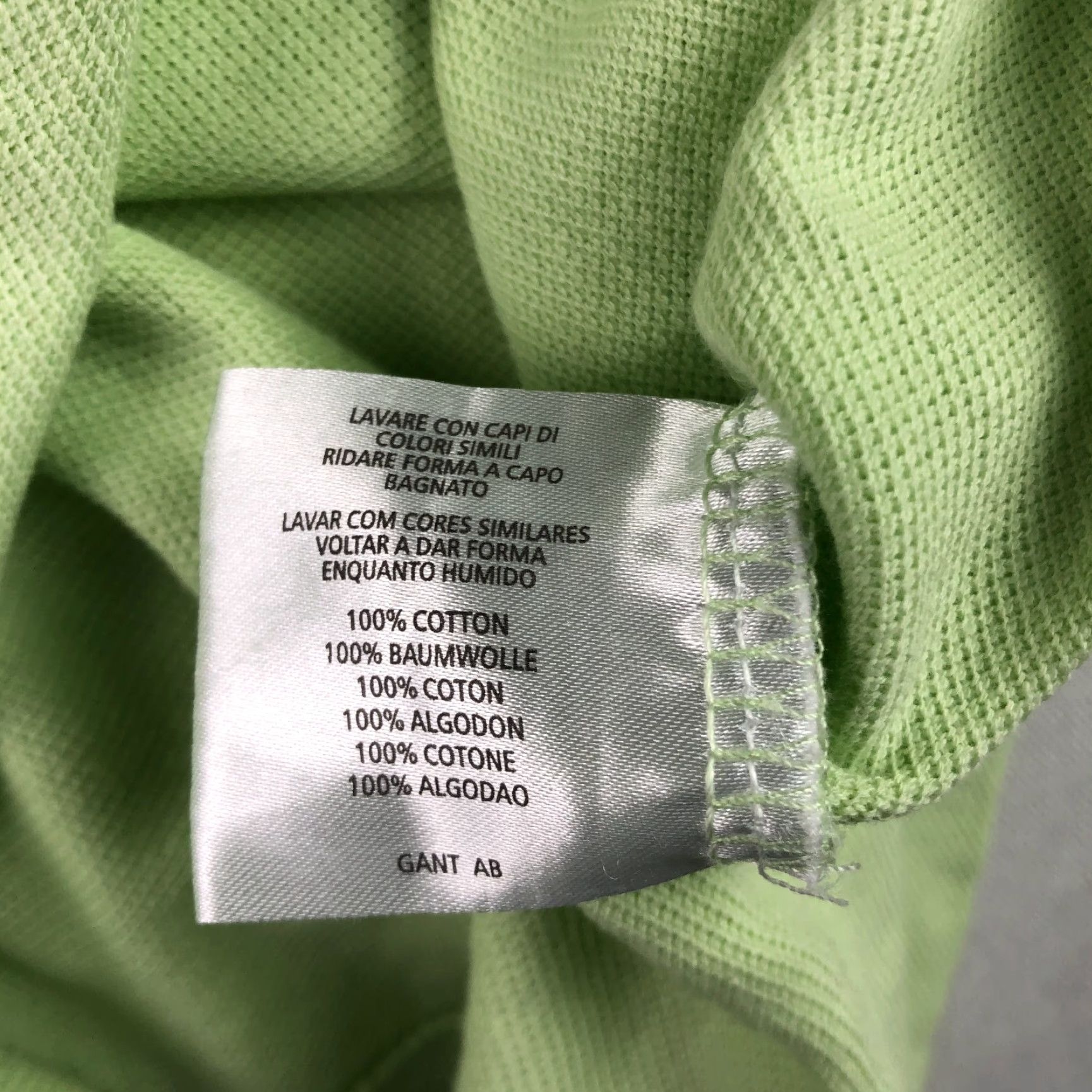 Gant VINTAGE Gant Rugger Polo Shirt Men 100% Cotton S/S Lime Green Medium USA Green Polo Mens Size US M / EU 48-50 / 2 - 4 Thumbnail