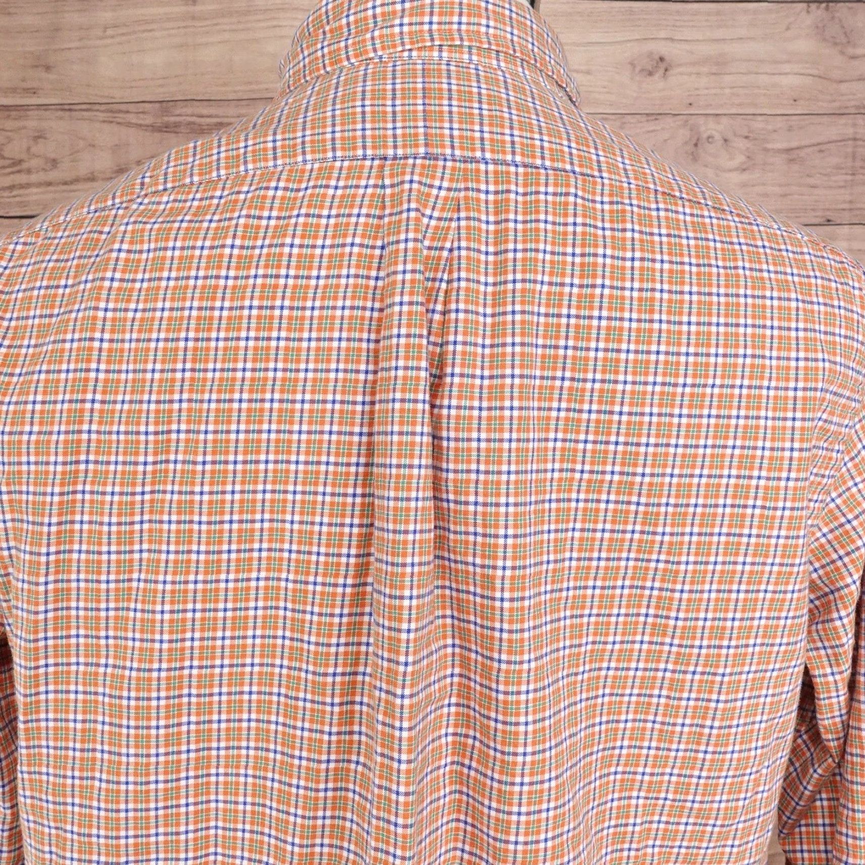 Ralph Lauren Ralph Lauren Shirt Mens Large Orange Plaid Button-Down Long Sleeve Pony Logo Embroidered Size US L / EU 52-54 / 3 - 5 Thumbnail
