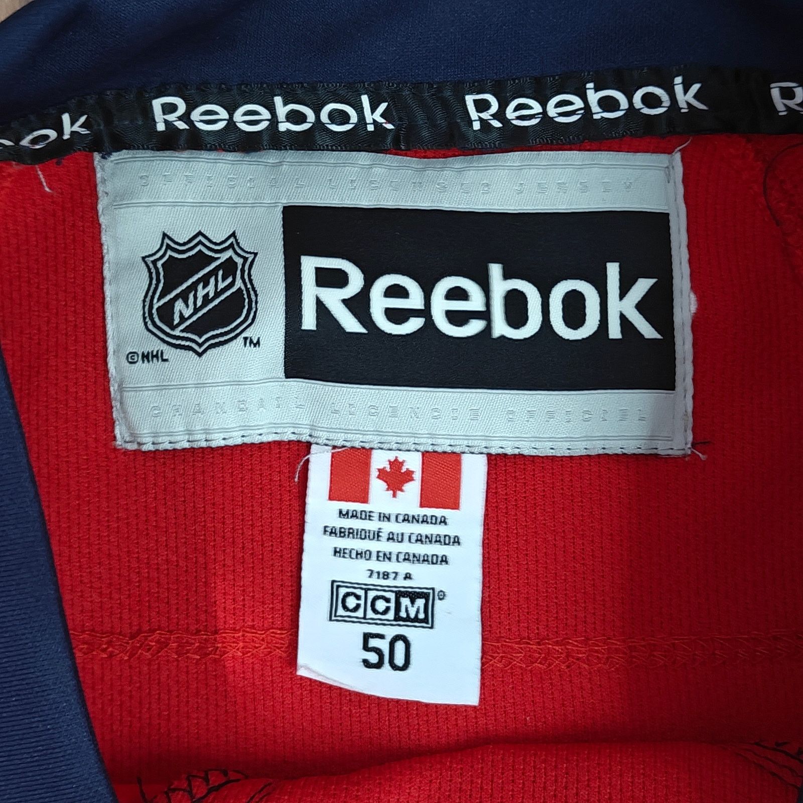 Reebok Reebok 2009 Jose Theodore Washington Capitals Reebok NHL 50 Size US M / EU 48-50 / 2 - 3 Thumbnail