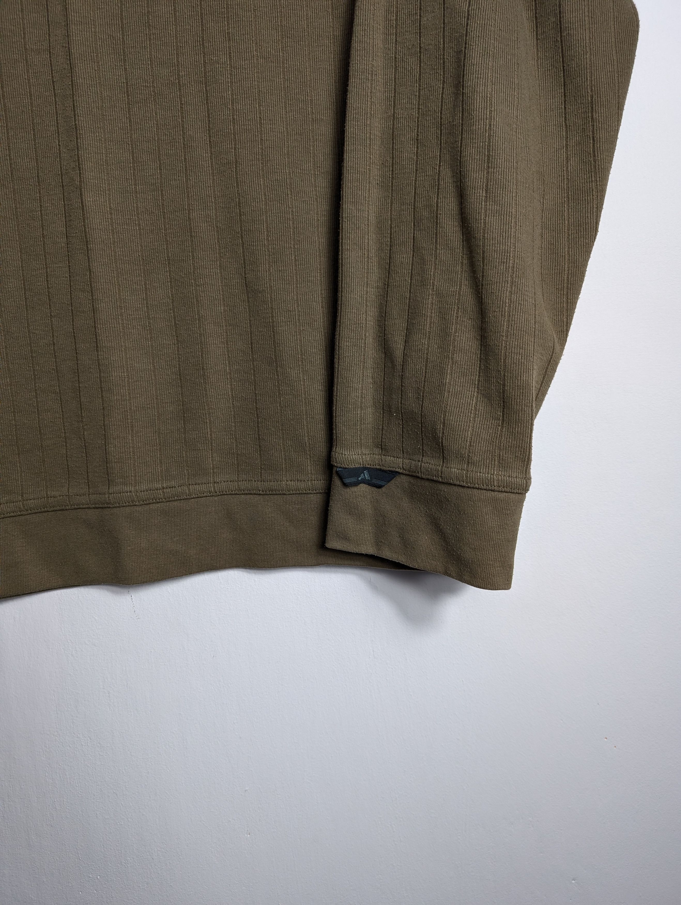 Adidas × Vintage Vintage 90's Adidas Boxy Sweatshirt Khaki Brown y2k Size US L / EU 52-54 / 3 - 5 Thumbnail