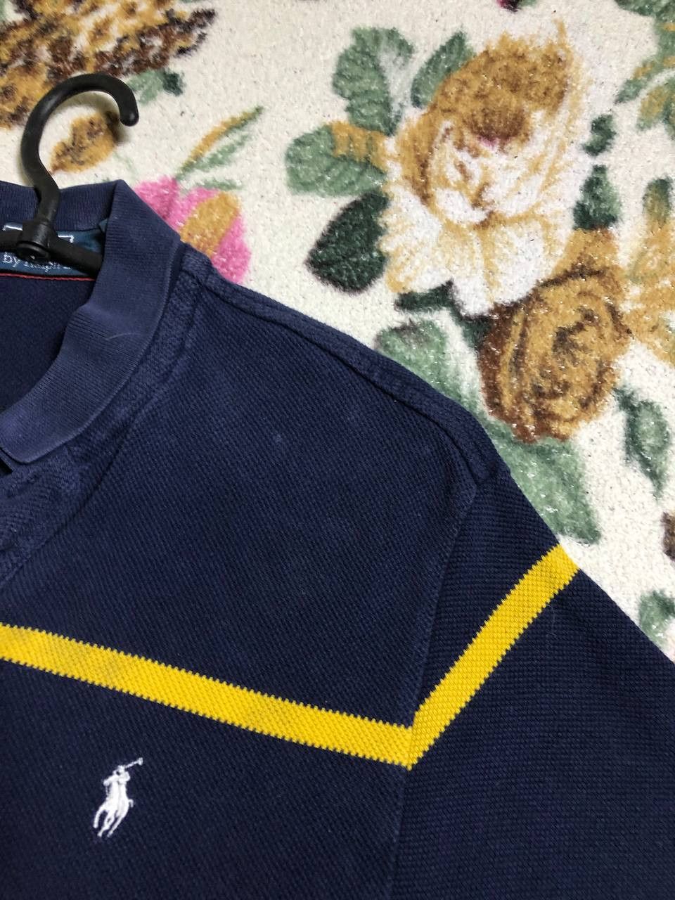 Polo Ralph Lauren Vintage Ralph Lauren Polo Shirt Mens Blue Red Striped polo Size US M / EU 48-50 / 2 - 11 Thumbnail