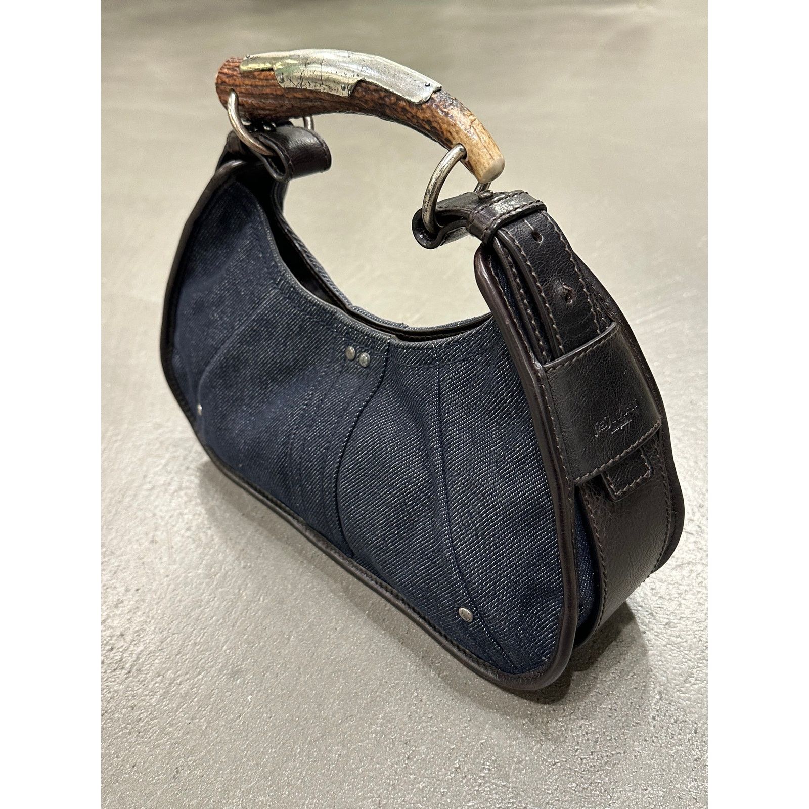 Yves Saint Laurent 2002 Yves Saint Laurent by Tom Ford Mombasa denim bag Size ONE SIZE - 2 Thumbnail