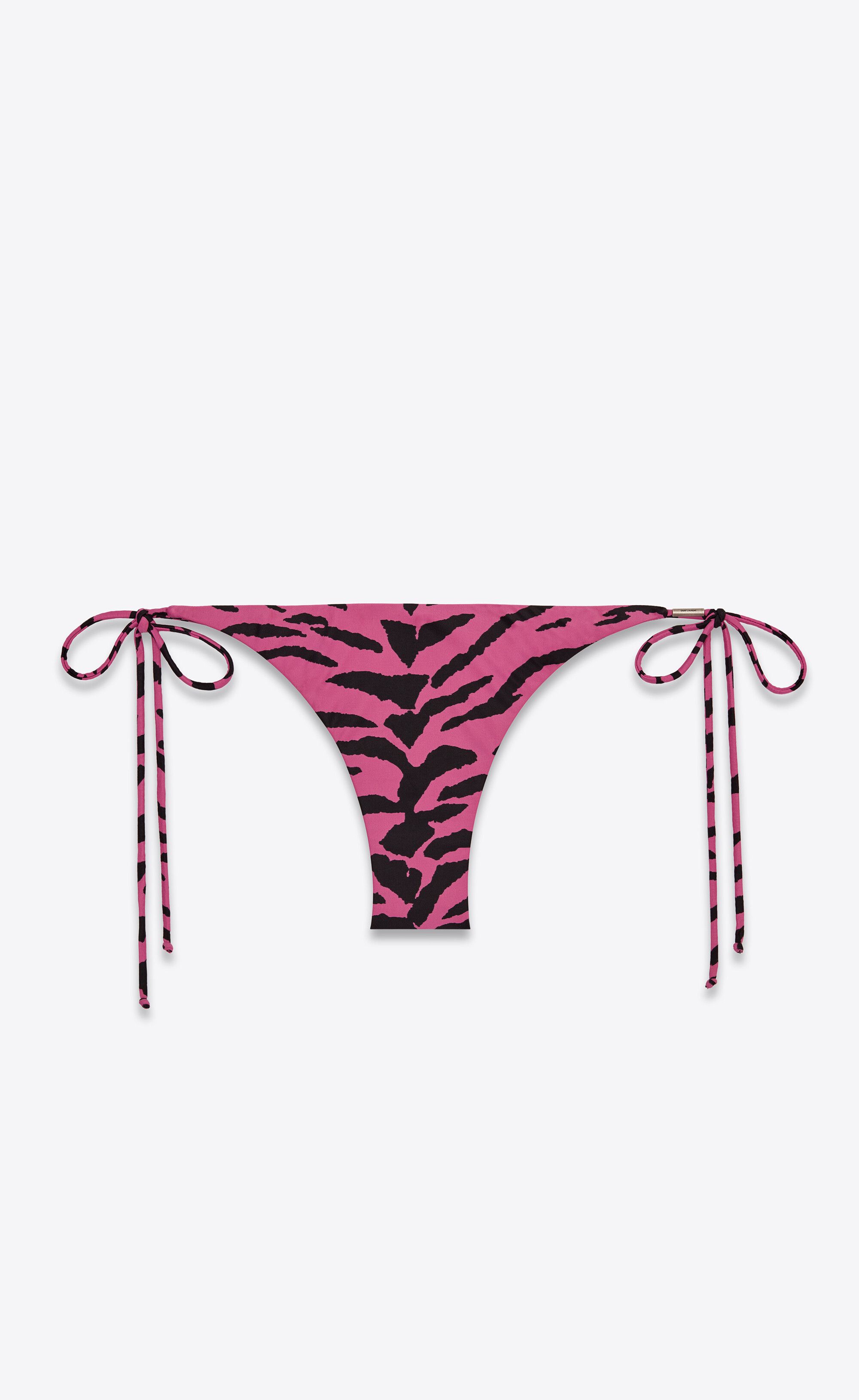 Saint Laurent Paris o1s1wg110924 Size: M / Tie Bottoms Eighties Zebra Print Size ONE SIZE - 1 Preview
