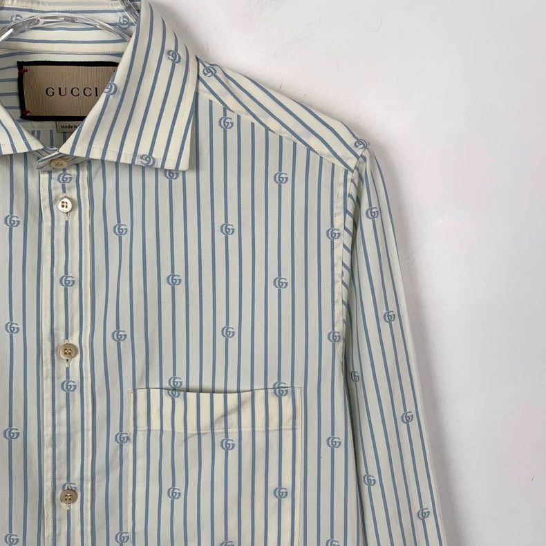 Gucci Gucci Size 37 Color block logo printed full-print striped Size US XS / EU 42 / 0 - 3 Thumbnail