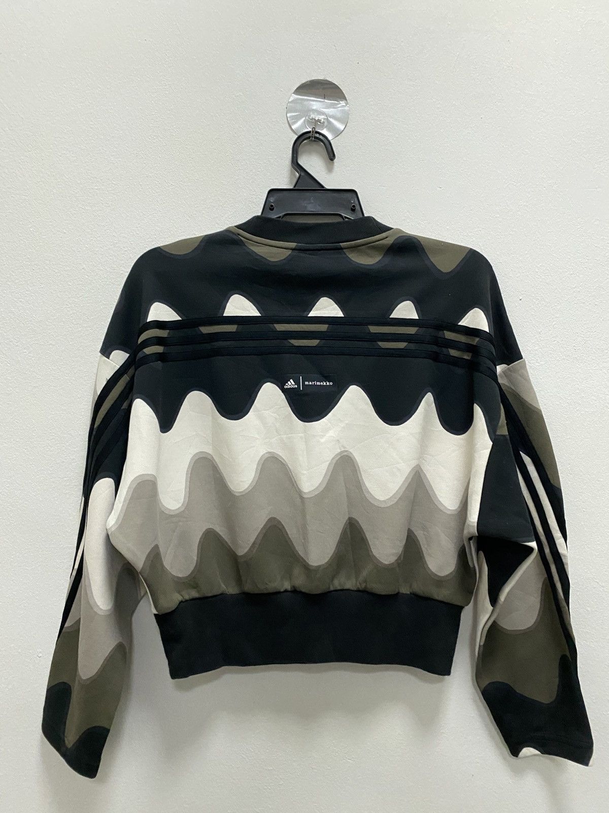 Vintage Adidas X Marimekko Stripe Sweatshirt Size S / US 4 / IT 40 - 3 Thumbnail