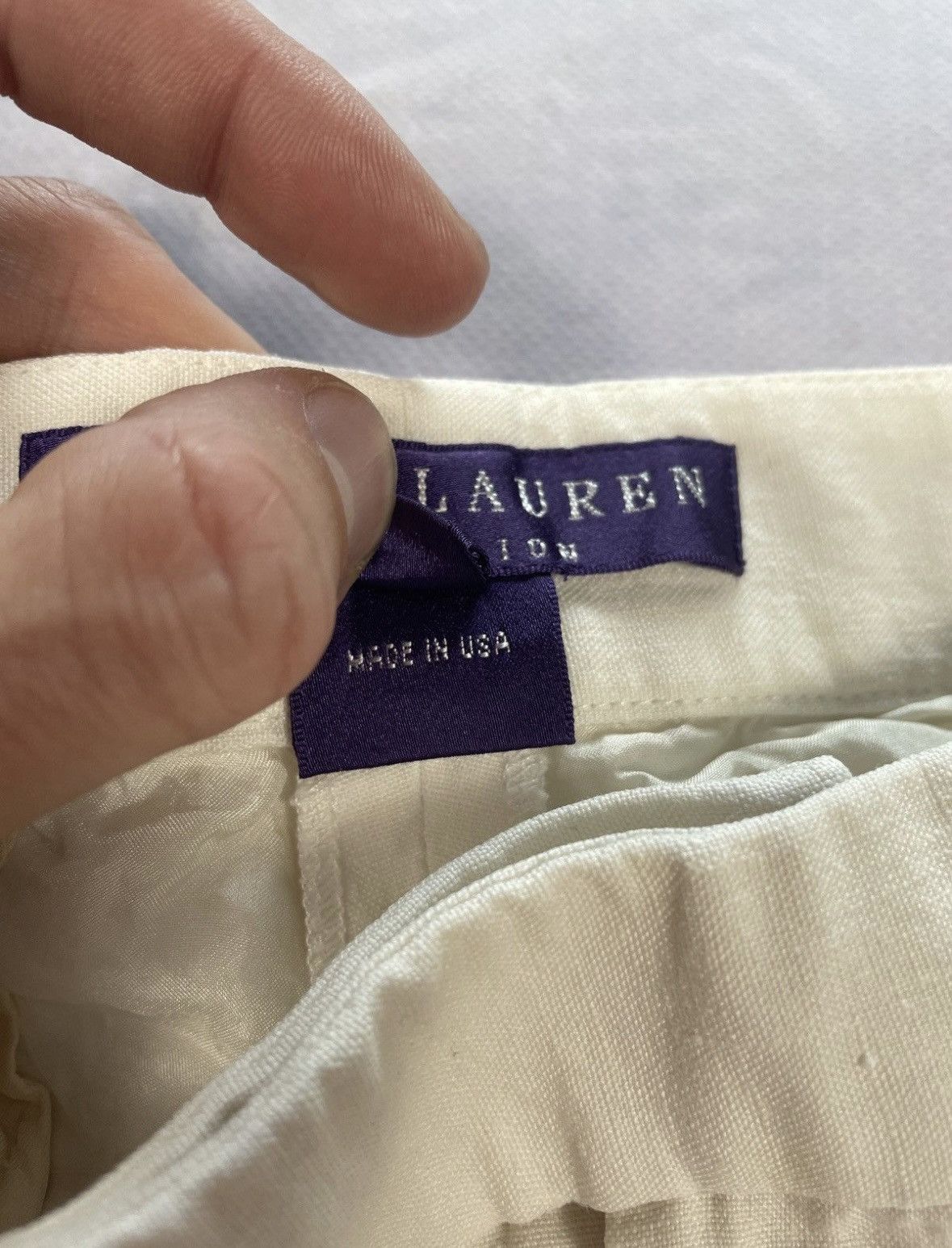 Ralph Lauren Purple Label Linen Trousers