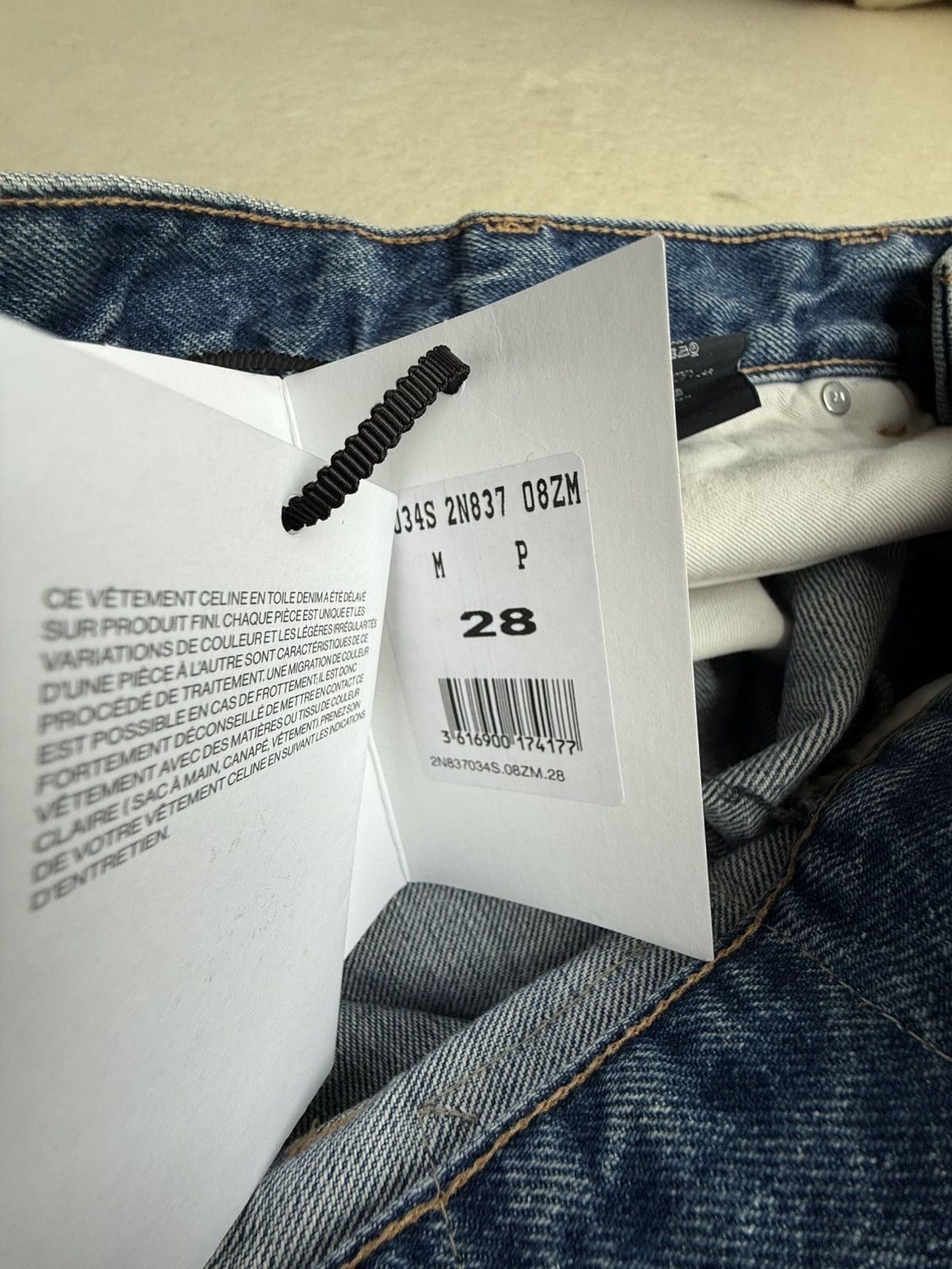 Celine $990 ss24 Celine zuma wash wesley jean denim shorts 28 Hedi Size US 28 / EU 44 - 8 Thumbnail