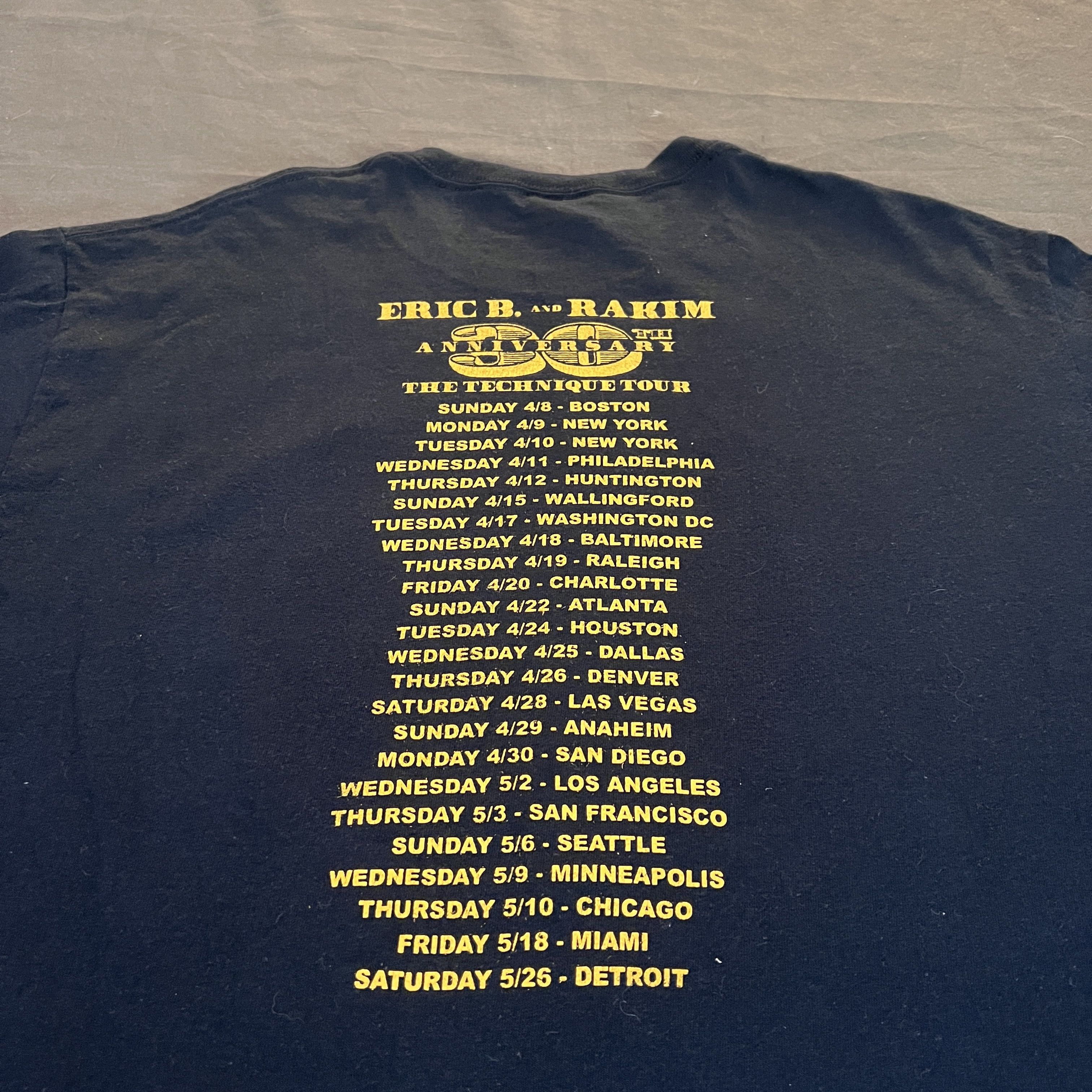 Band Tees × Rap Tees Eric B. & Rakim hip hop duo The Technique Tour Promo Tee Size US L / EU 52-54 / 3 - 5 Thumbnail