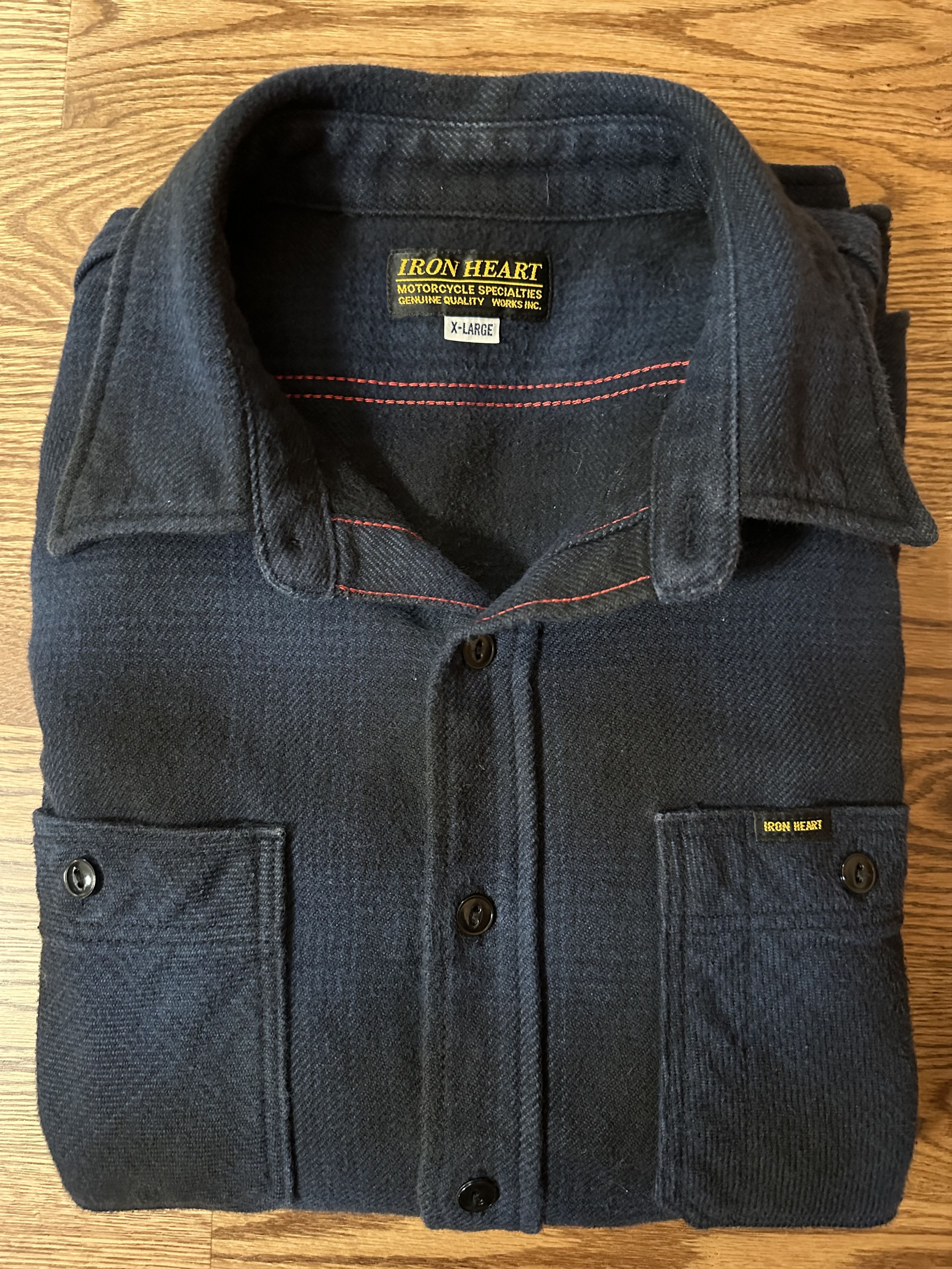 IRON HEART UltraHeavyFlannel Ombré Shirt（Iron Heart Ultra Heavy 